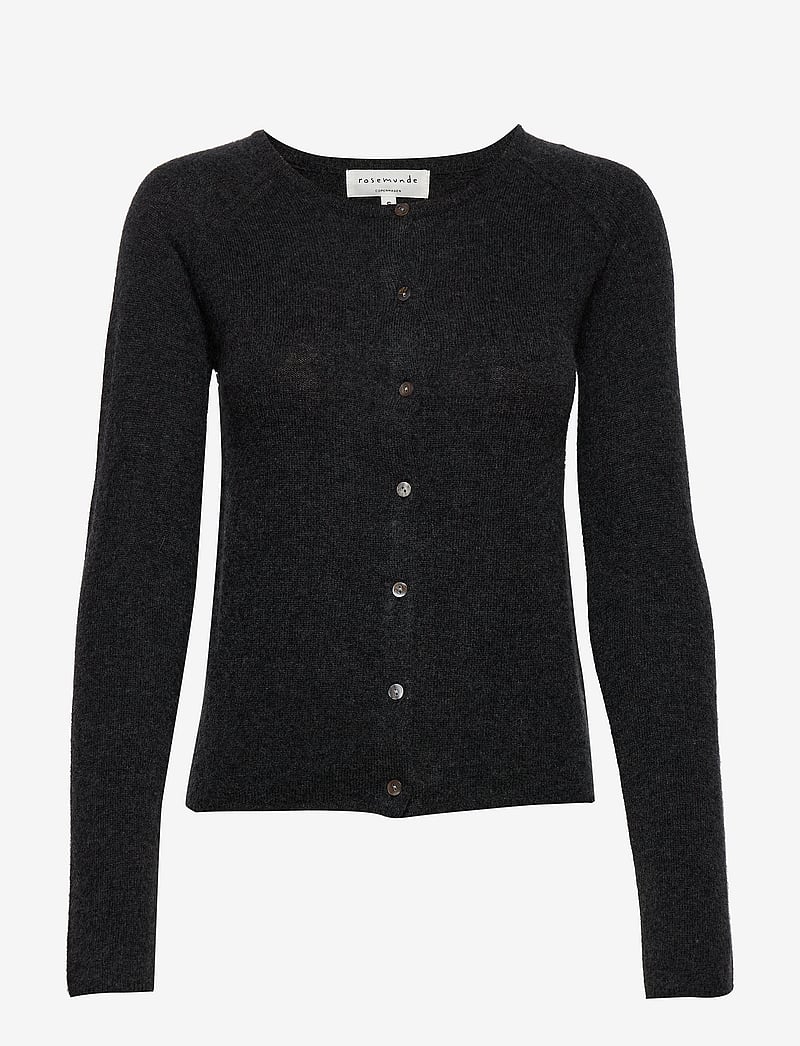 Rosemunde - RWLaica LS O-neck Raglan Cardigan - kashmir - dark grey melange - 0