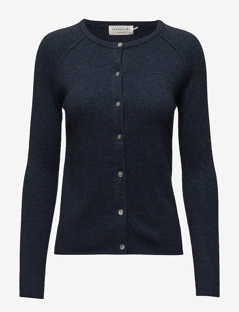 Rosemunde - RWLaica LS O-neck Raglan Cardigan - kashmir - dark navy melange - 0