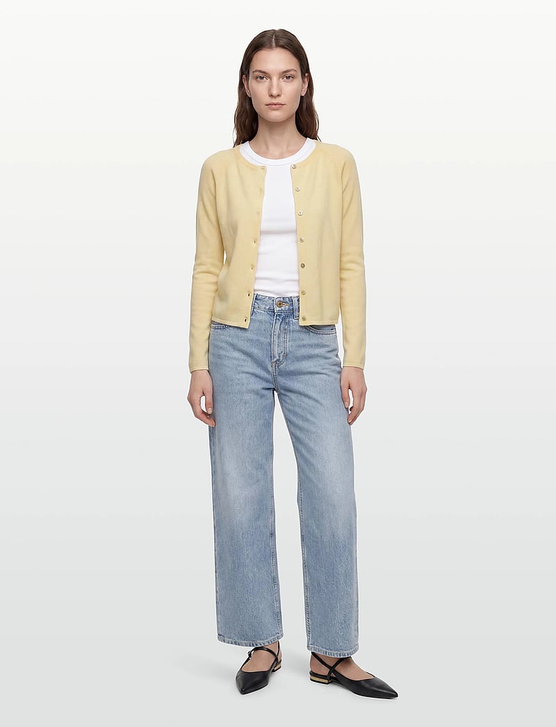 Rosemunde - RWLaica Cashmere LS O-neck Raglan Cardigan - kaschmir - flan - 0