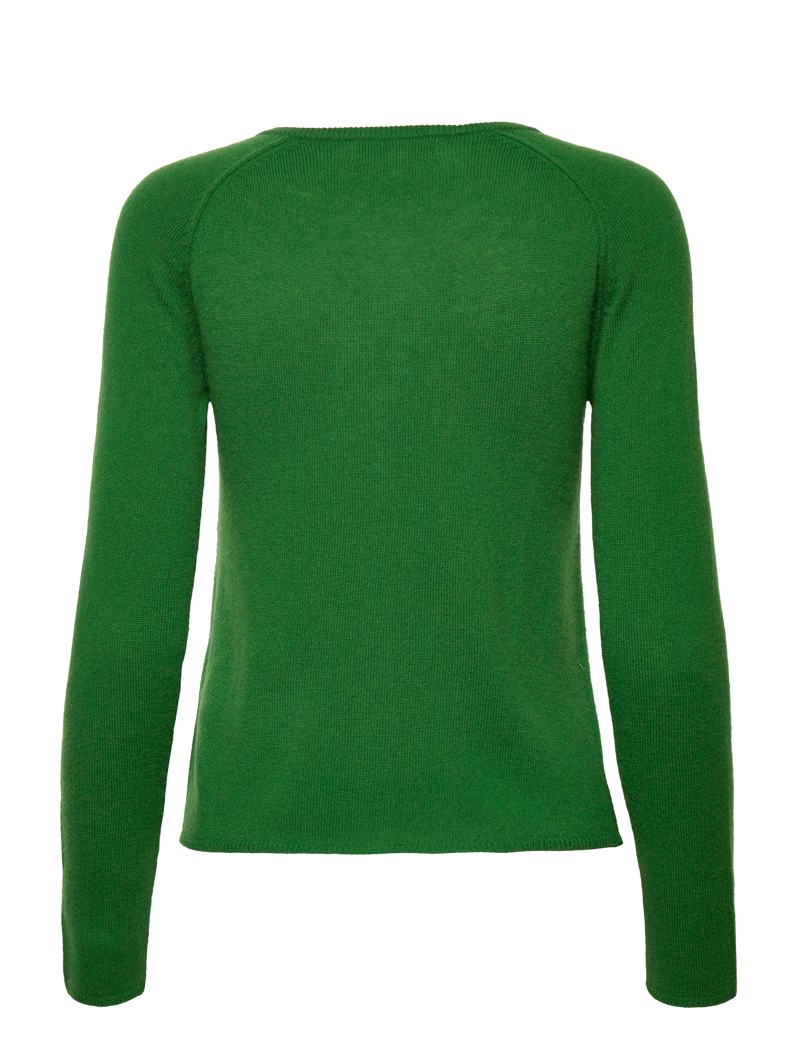 Rosemunde - RWLaica Cashmere LS O-neck Raglan C - cardigans - forest elf - 1