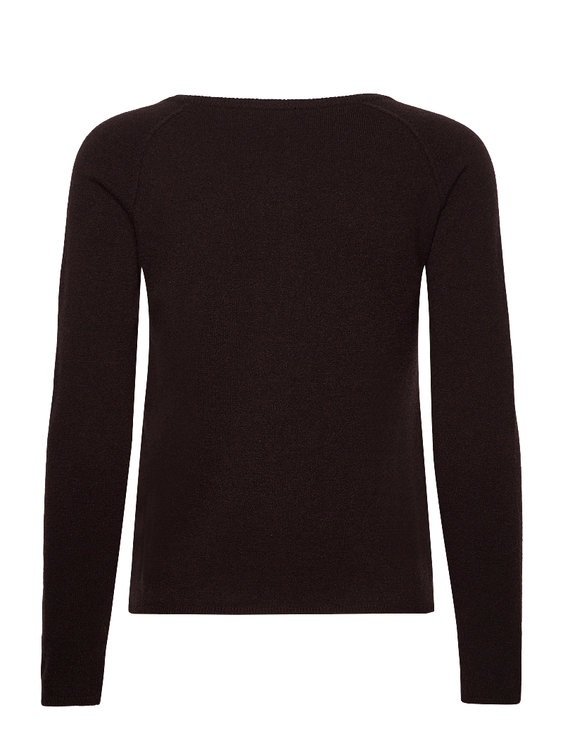 Rosemunde - RWLaica Cashmere LS O-neck Raglan C - cashmere - ganache - 1