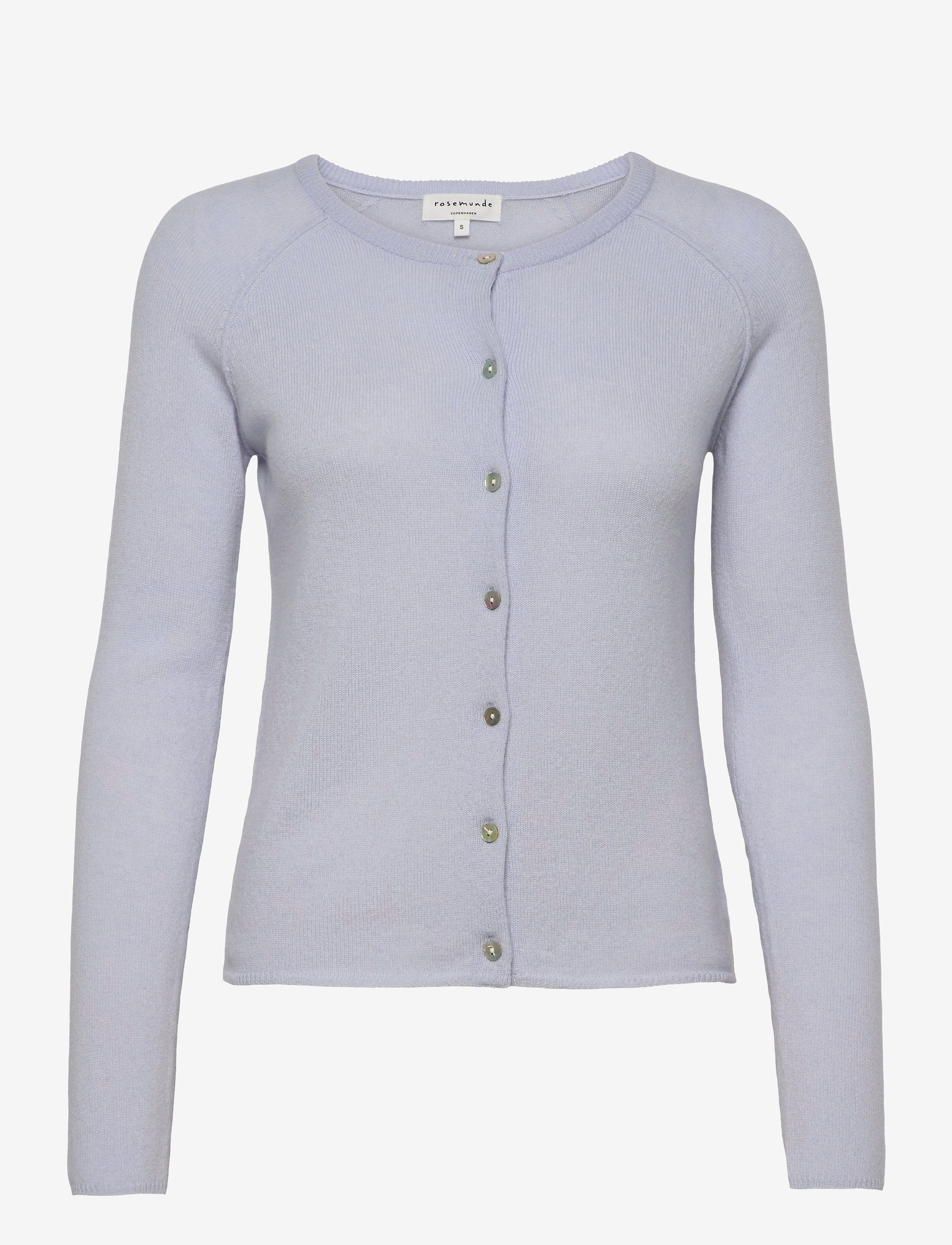 Rosemunde Rwlaica Cashmere Ls O-Neck Raglan Cardigan, L, Knitwear, Blau - Cardigans, Frauen