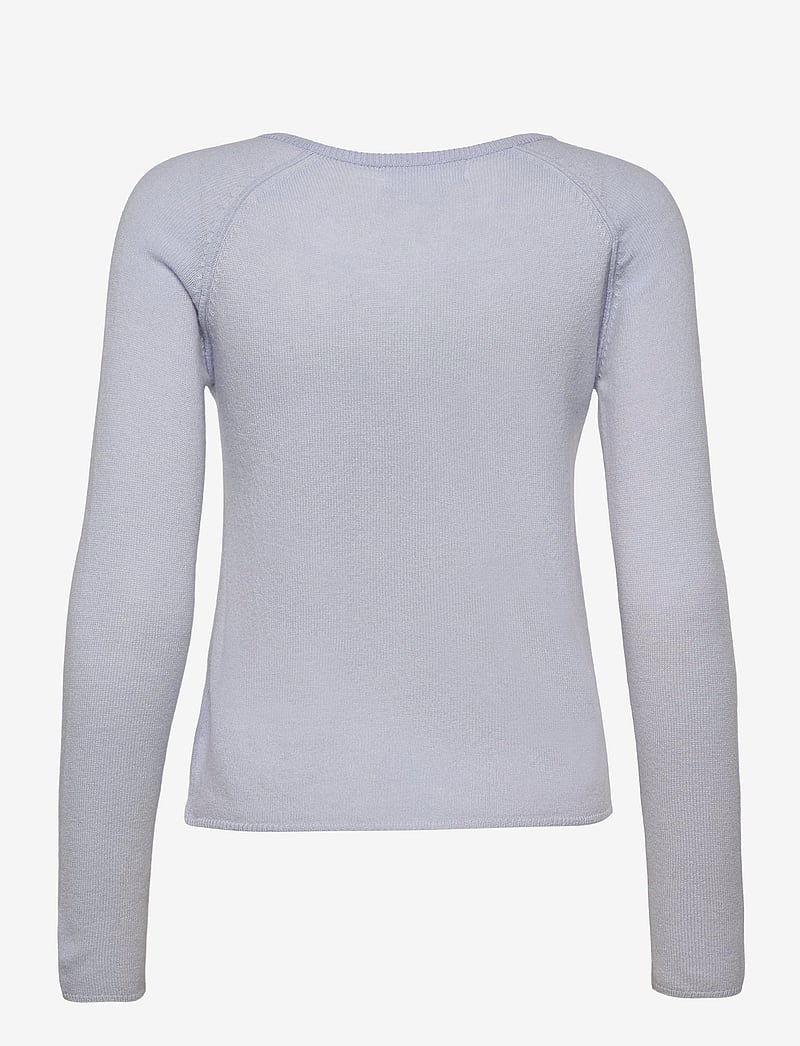 Rosemunde - RWLaica Cashmere LS O-neck Raglan C - cashmere - heather sky - 1