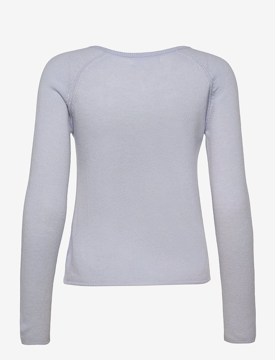 Rosemunde - RWLaica Cashmere LS O-neck Raglan Cardigan - kaschmir - heather sky - 1
