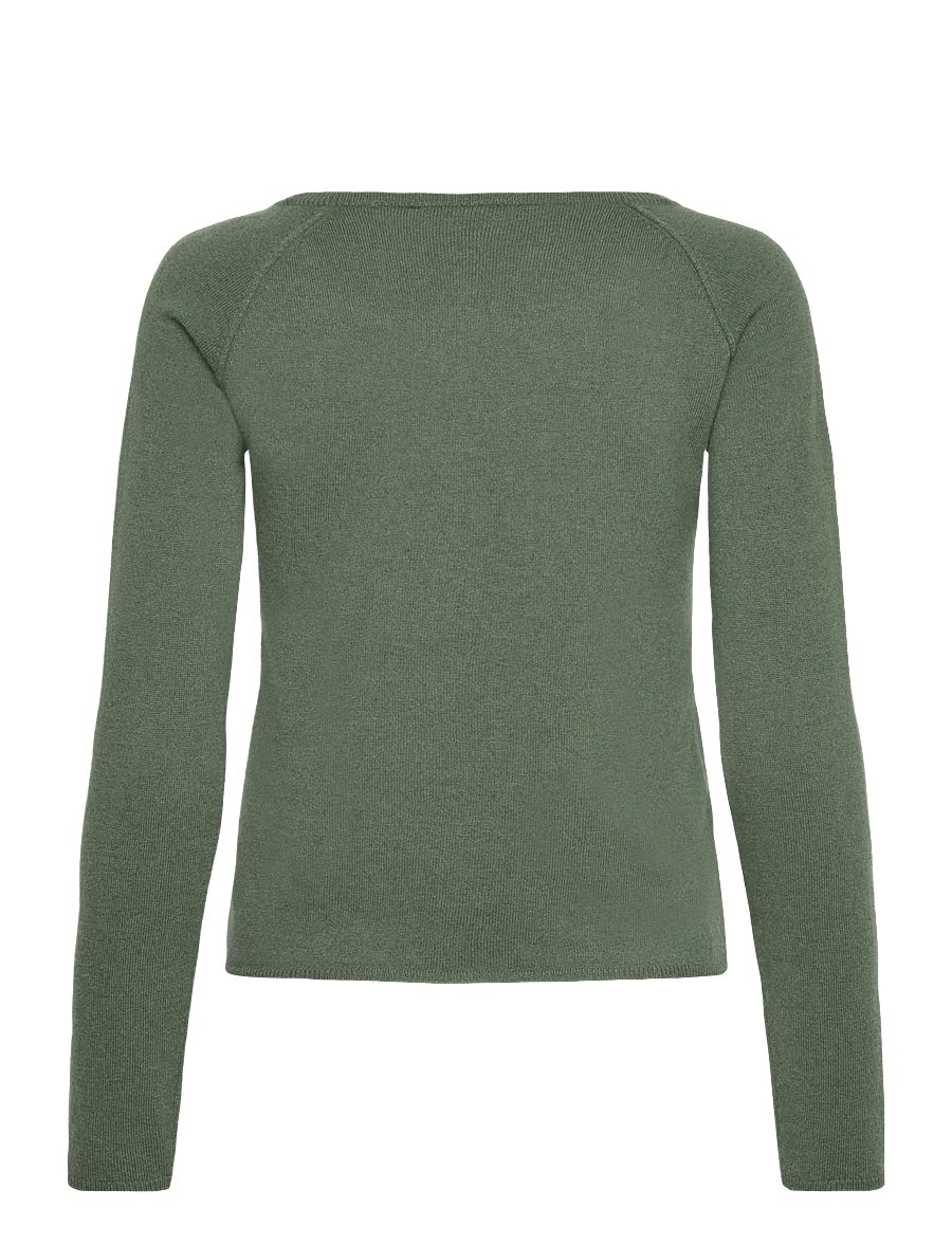Rosemunde - RWLaica Cashmere LS O-neck Raglan Cardigan - kasjmier - laurel wreath - 1