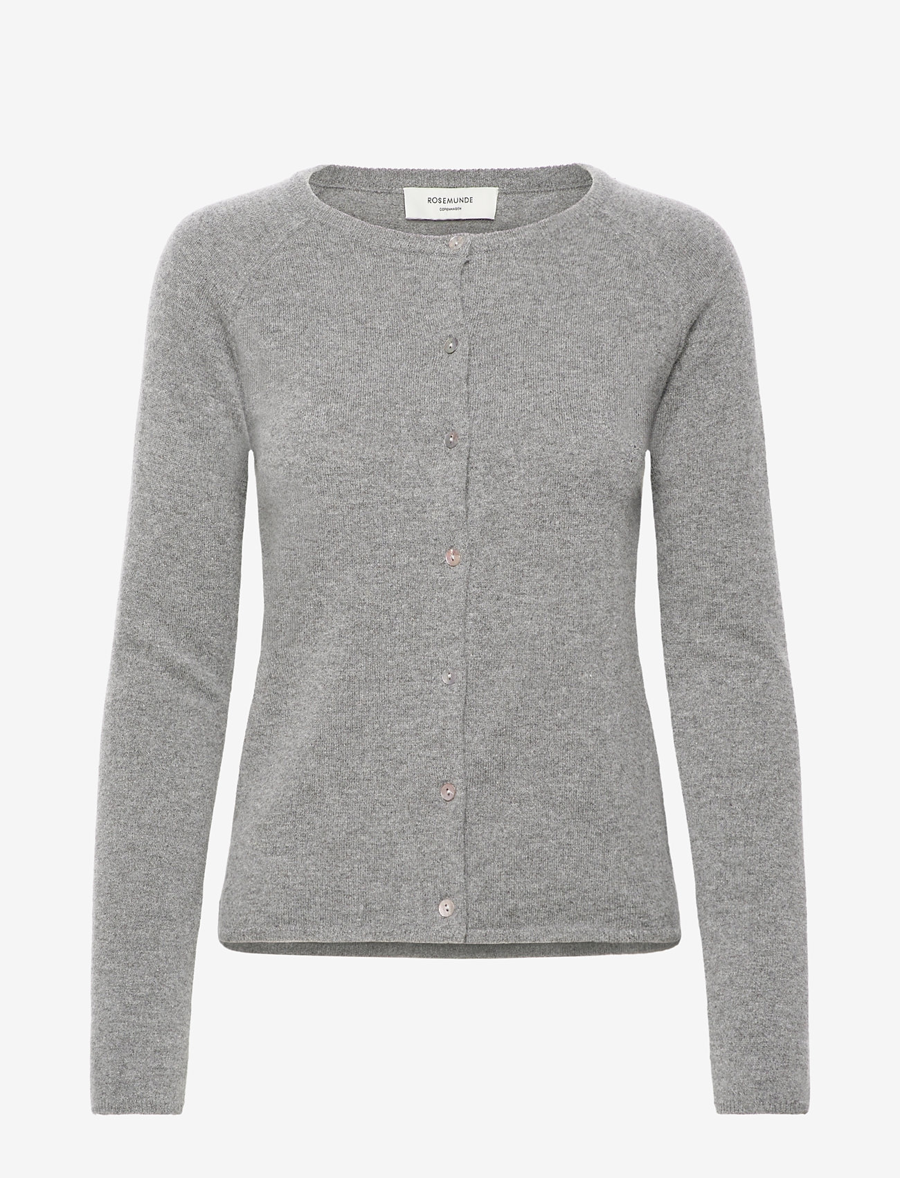 Rosemunde - RWLaica LS O-neck Raglan Cardigan - cashmere - light grey melange - 1