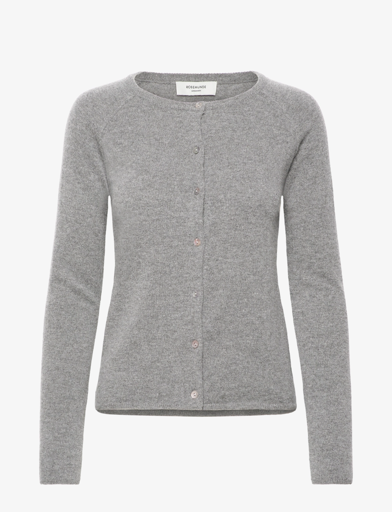 Rosemunde RWLaica Cashmere LS O-neck Raglan C - Tøj - LIGHT GREY MELANGE / grey
