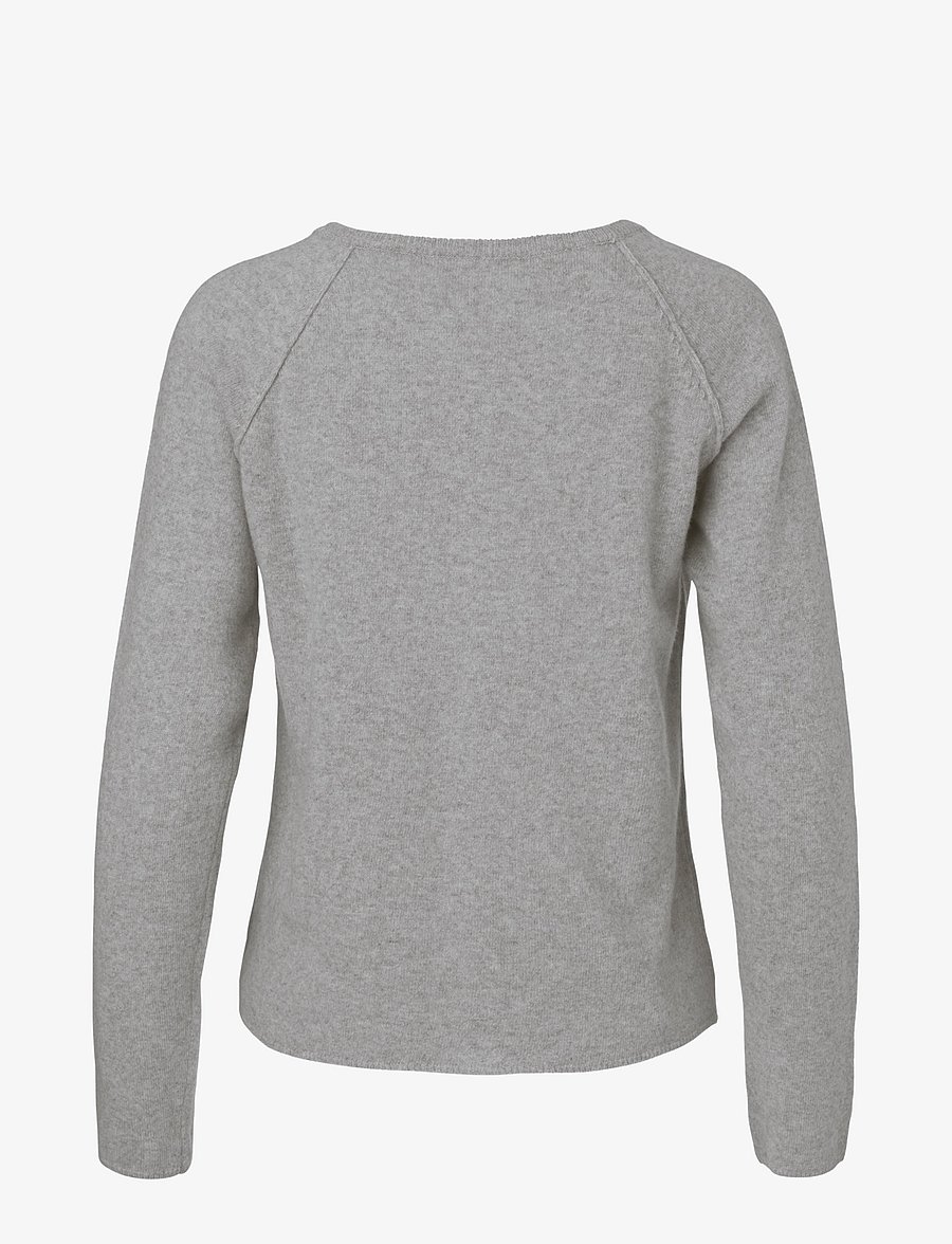 Rosemunde - RWLaica LS O-neck Raglan Cardigan - kashmir - light grey melange - 2