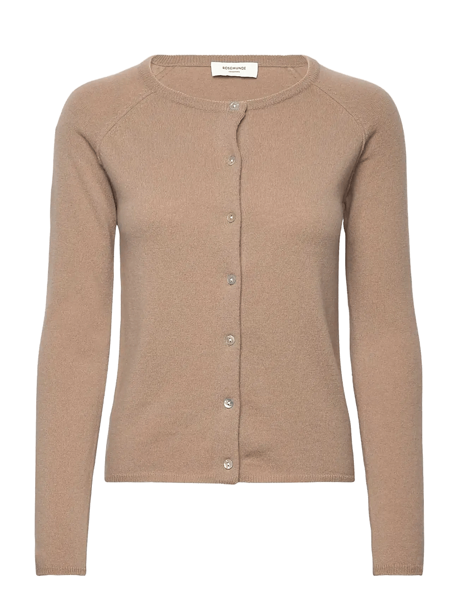 Rosemunde - RWLaica Cashmere LS O-neck Raglan Cardigan - kaschmir - mocha meringue - 1