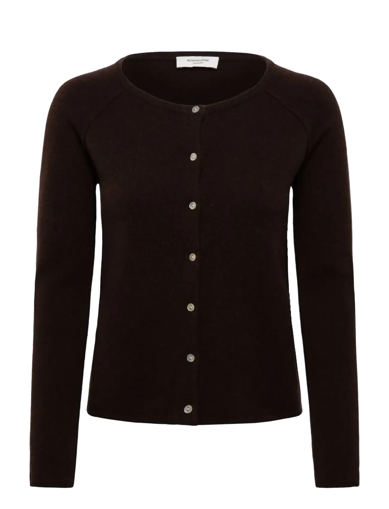 Rosemunde RWLaica Cashmere LS O-neck Raglan Cardigan - Kudumid - MOLE / brown