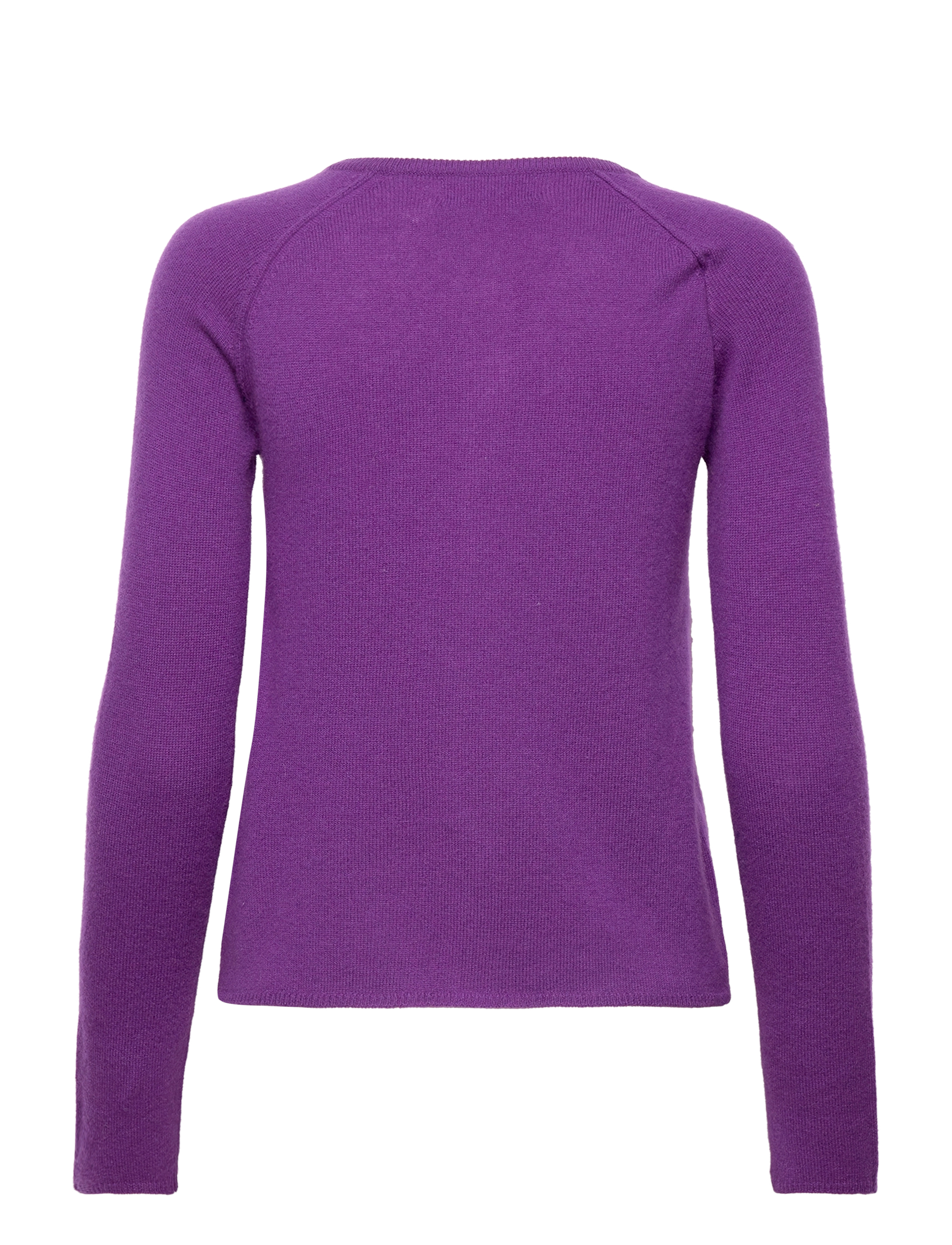 Rosemunde - RWLaica Cashmere LS O-neck Raglan C - cardigans - petunia purple - 1