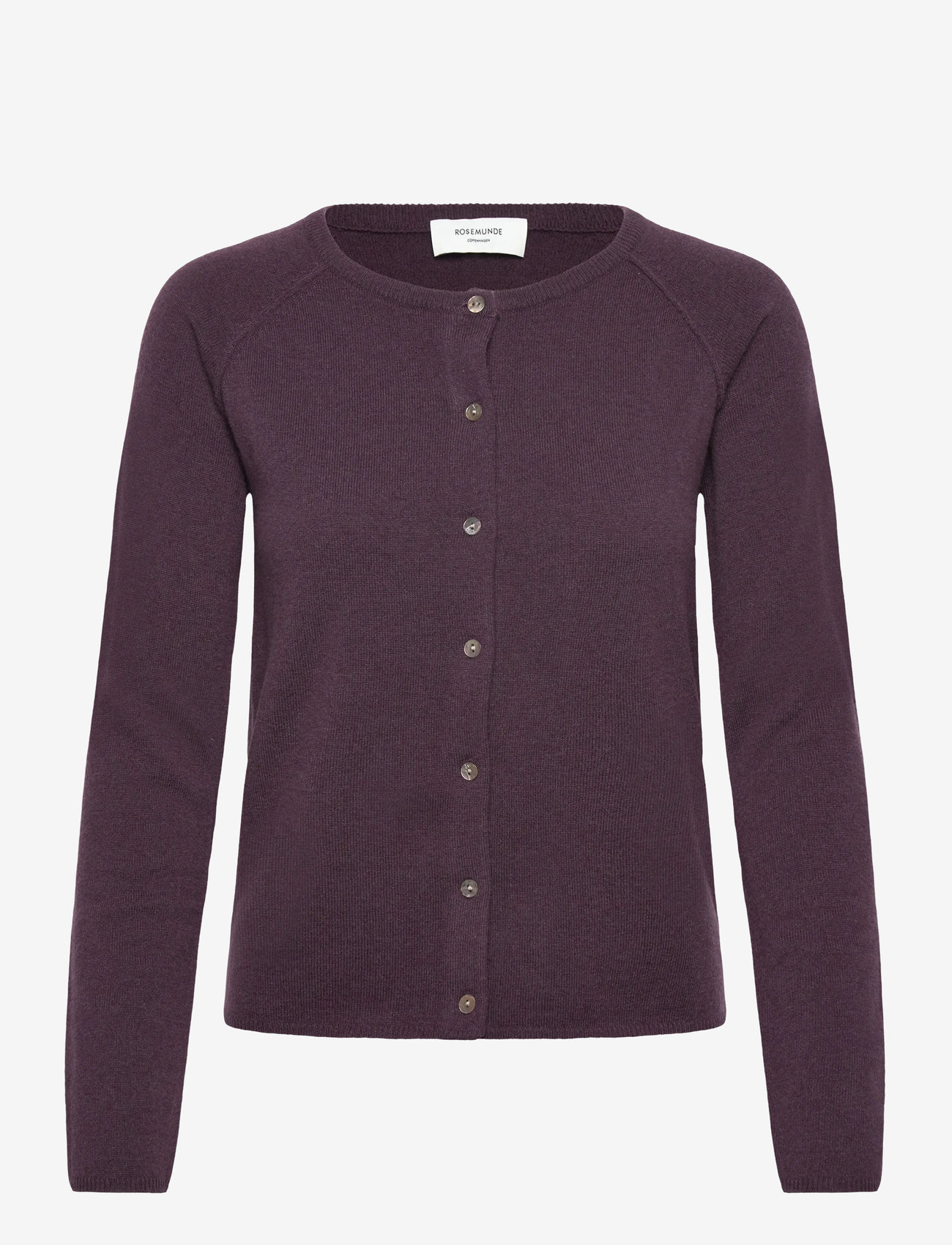 Rosemunde - RWLaica Cashmere LS O-neck Raglan C - kashmir - plum perfect - 0