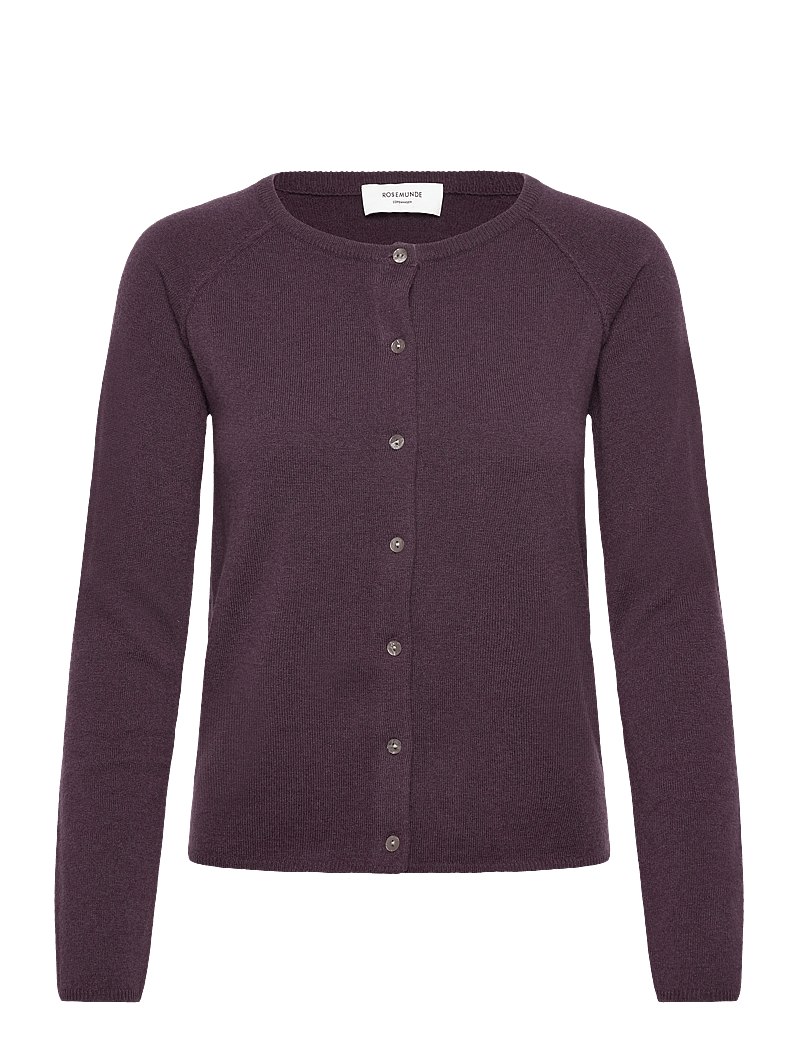 Rosemunde - RWLaica Cashmere LS O-neck Raglan C - kashmir - plum perfect - 0