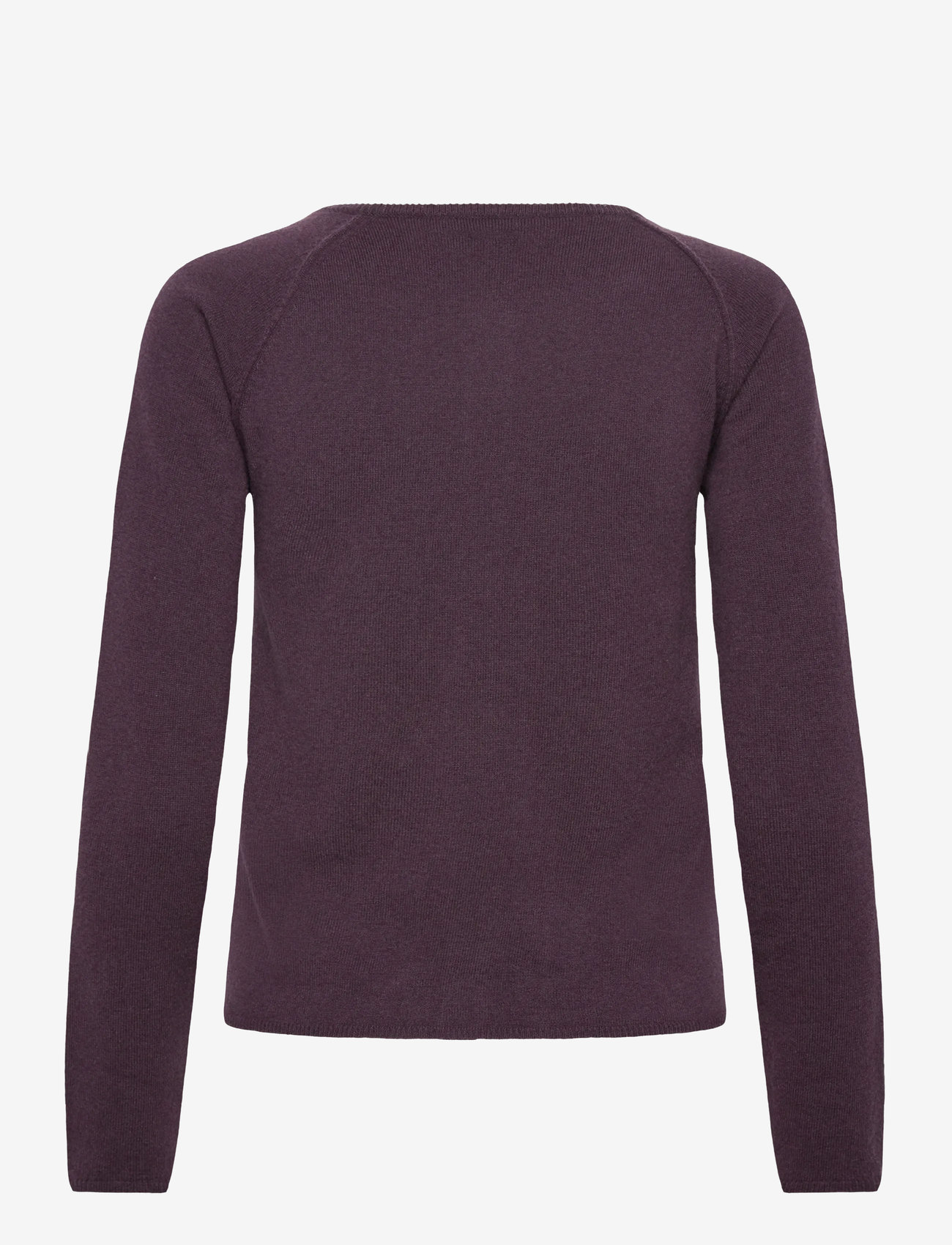 Rosemunde - RWLaica Cashmere LS O-neck Raglan C - kashmir - plum perfect - 1