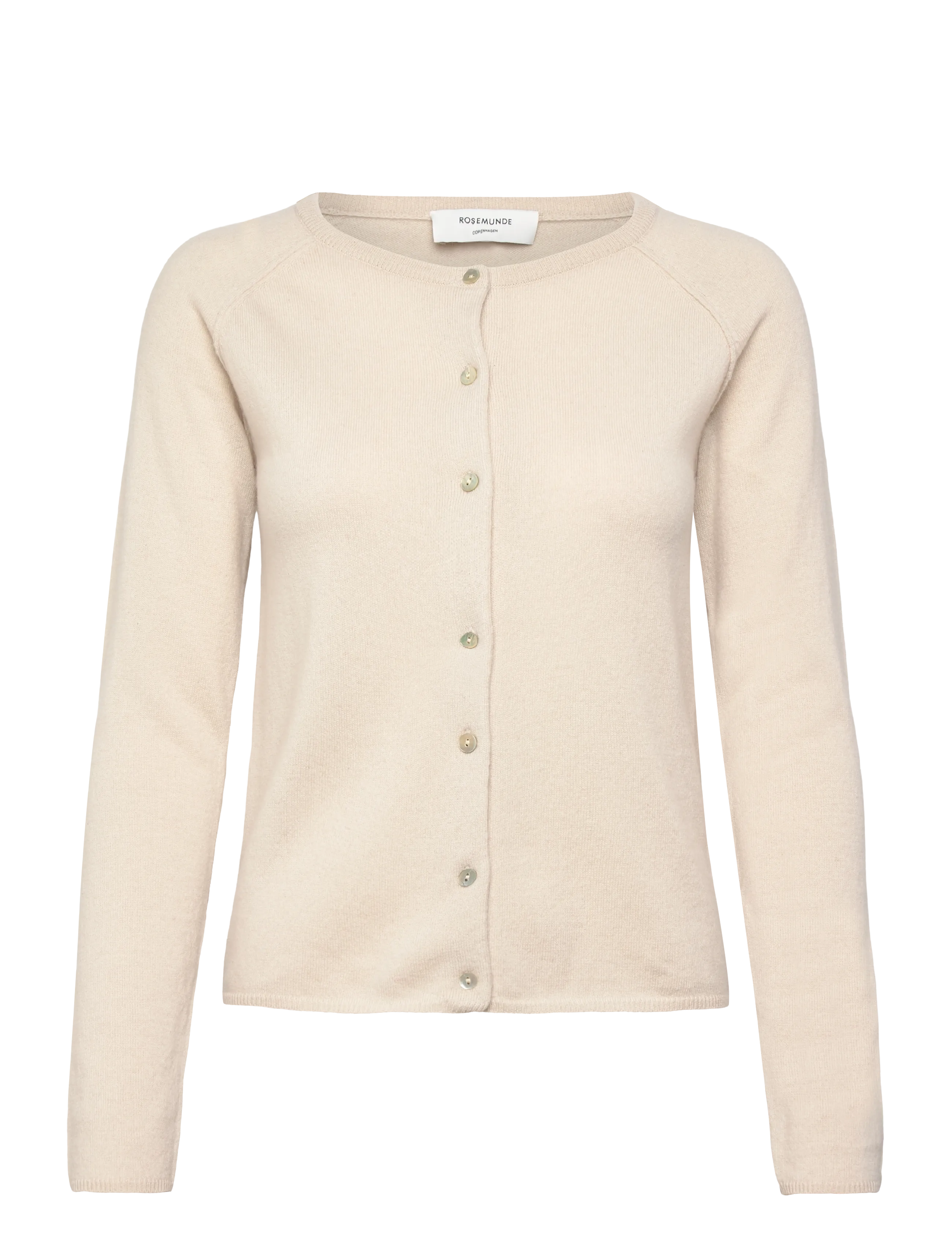 Rosemunde RWLaica LS O-neck Raglan Cardigan - Knitwear - RAINY DAY / cream