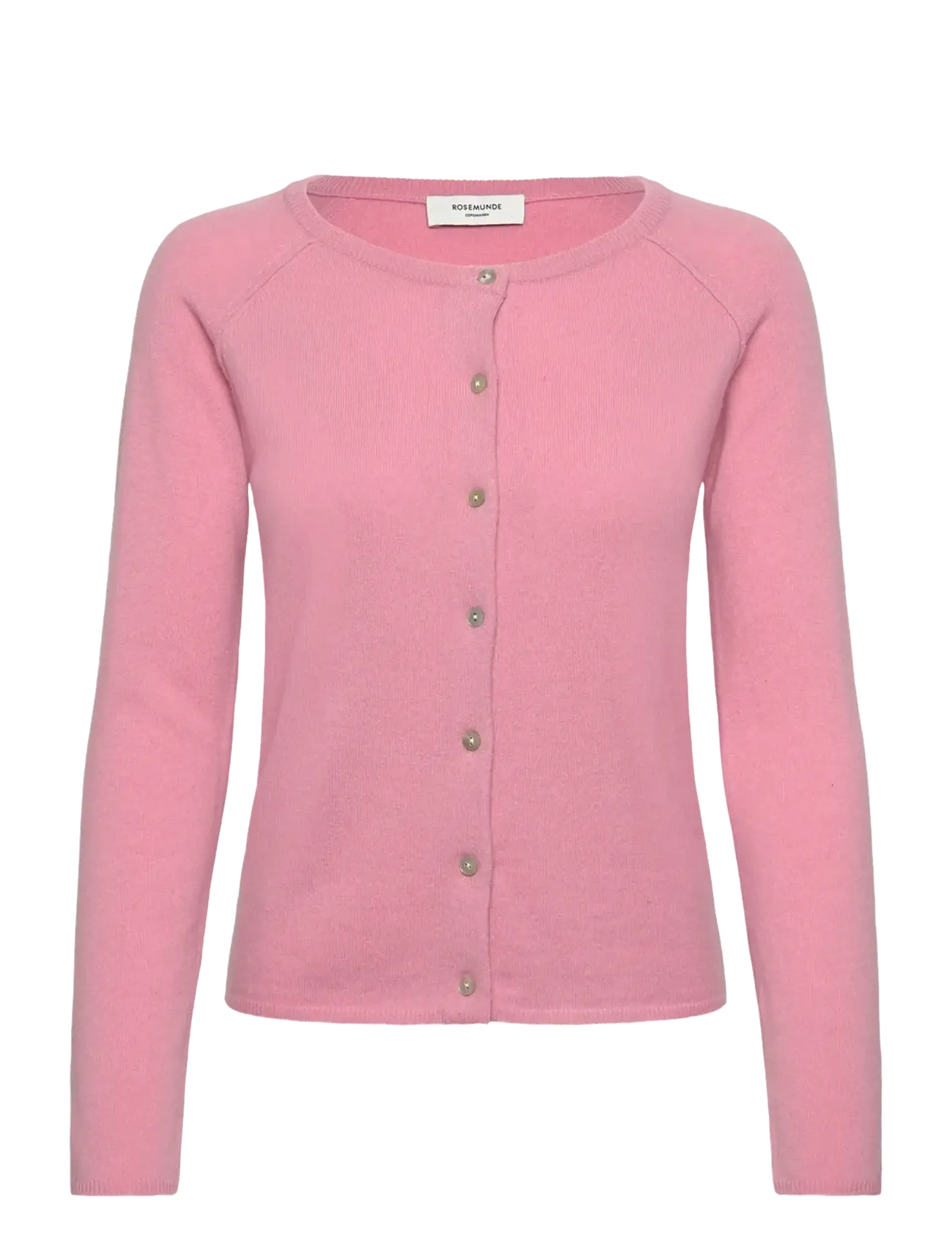 Rosemunde RWLaica Cashmere LS O-neck Raglan C - Cardigans - SEA PINK / pink/rose
