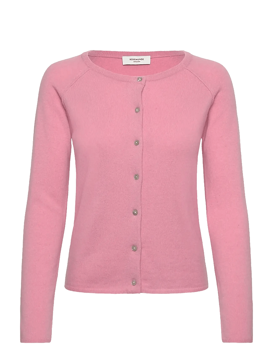 Rosemunde - RWLaica LS O-neck Raglan Cardigan - kaschmir - sea pink - 1