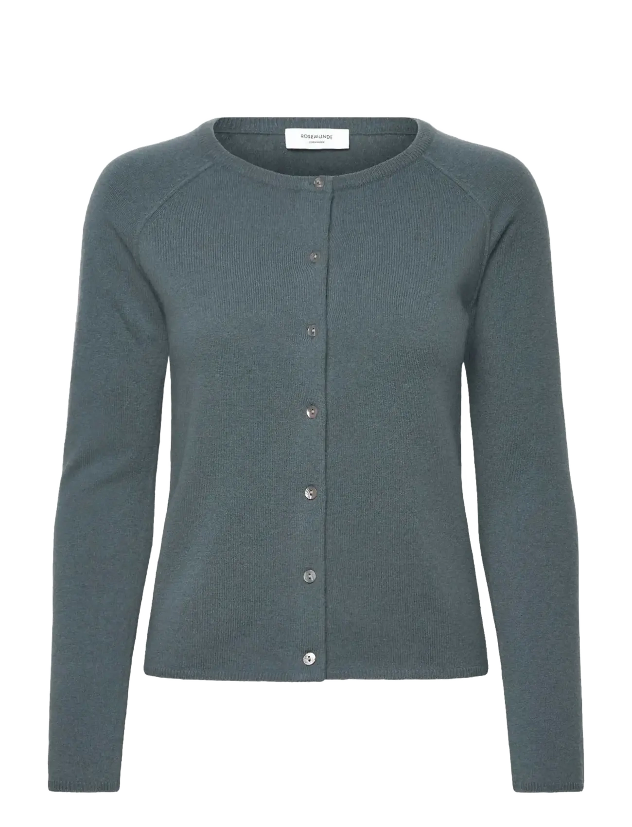 Rosemunde Rwlaica Cashmere Ls O-Neck Raglan Cardigan, XL, Knitwear, Blau - Cardigans, Frauen