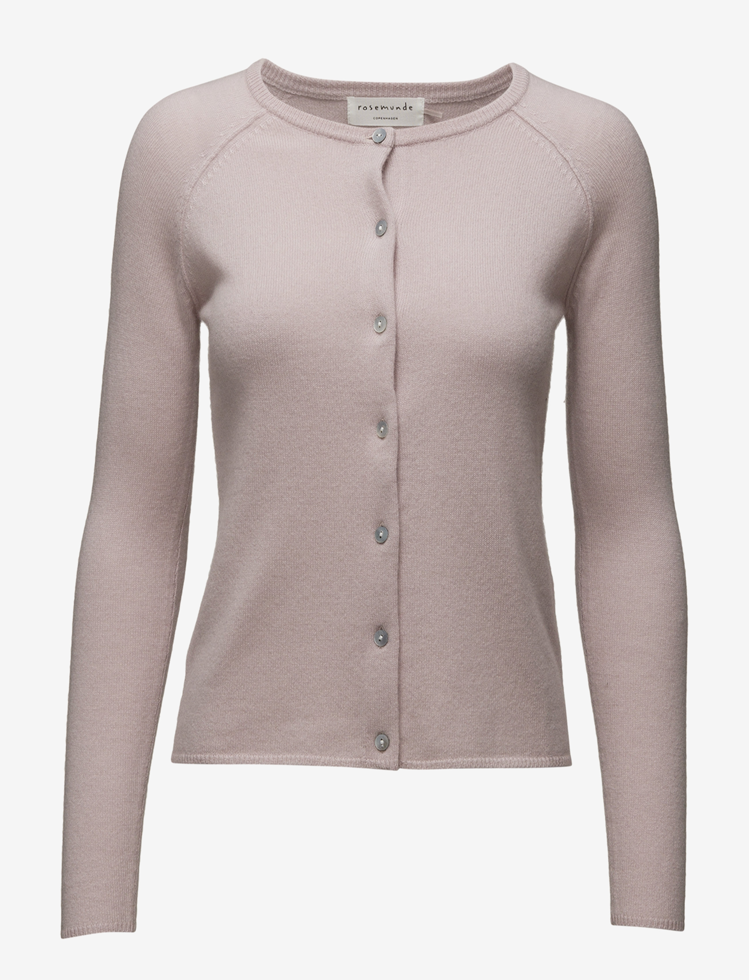 Rosemunde Rwlaica Cashmere Ls O-Neck Raglan Cardigan, XL, Knitwear, Rosa - Cardigans, Frauen