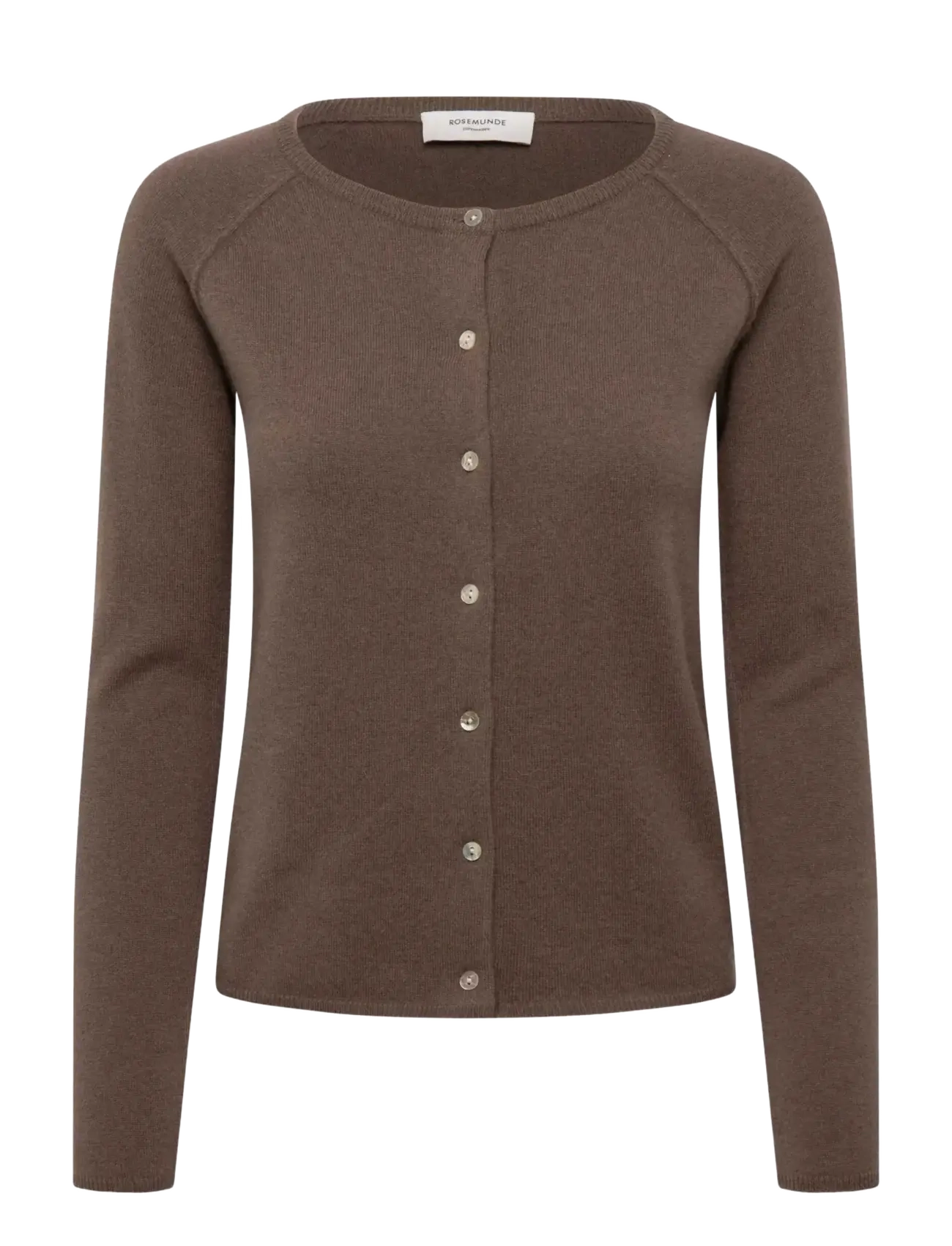 Rosemunde RWLaica LS O-neck Raglan Cardigan - Kardiganid - WALNUT / brown