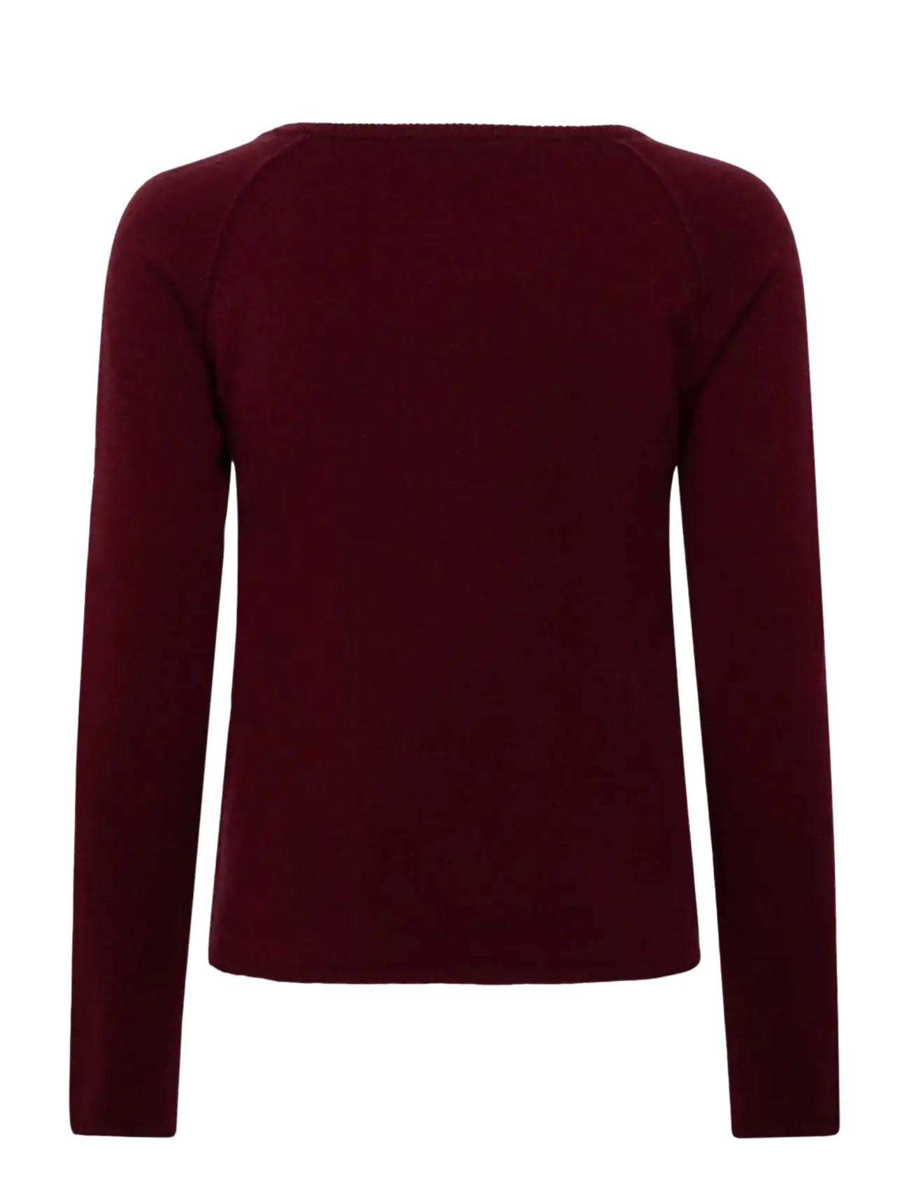 Rosemunde - RWLaica LS O-neck Raglan Cardigan - kashmir - windsor wine - 1