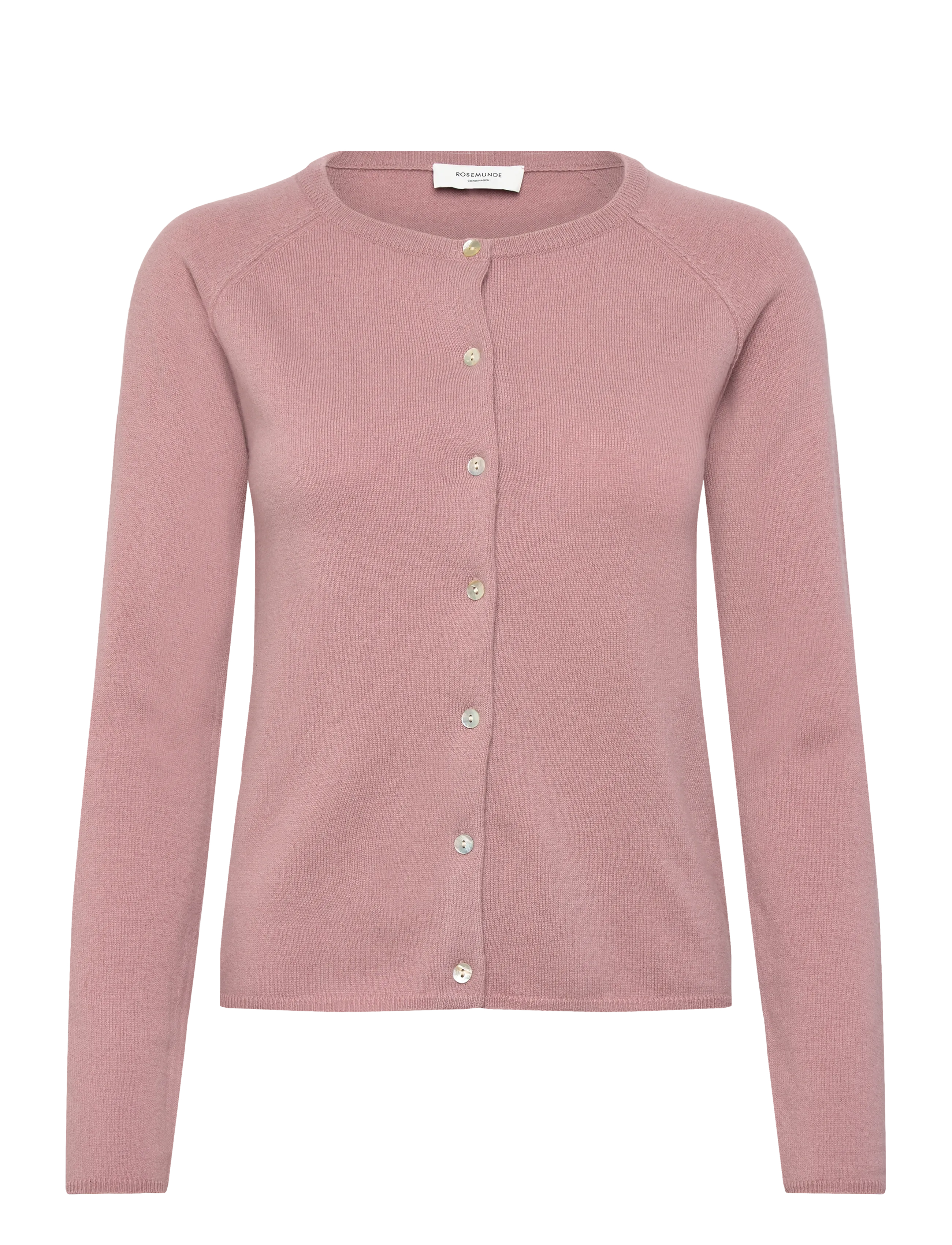 Rosemunde RWLaica LS O-neck Raglan Cardigan - Knitwear - WOODROSE / pink/rose