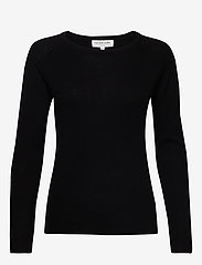 Rosemunde - Wool & cashmere pullover - stickade tröjor - black - 0