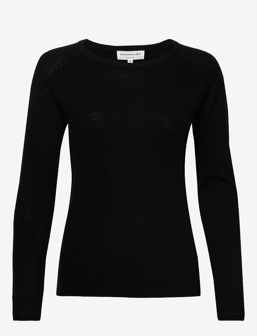 Rosemunde - Wool & cashmere pullover - kaschmir - black - 0