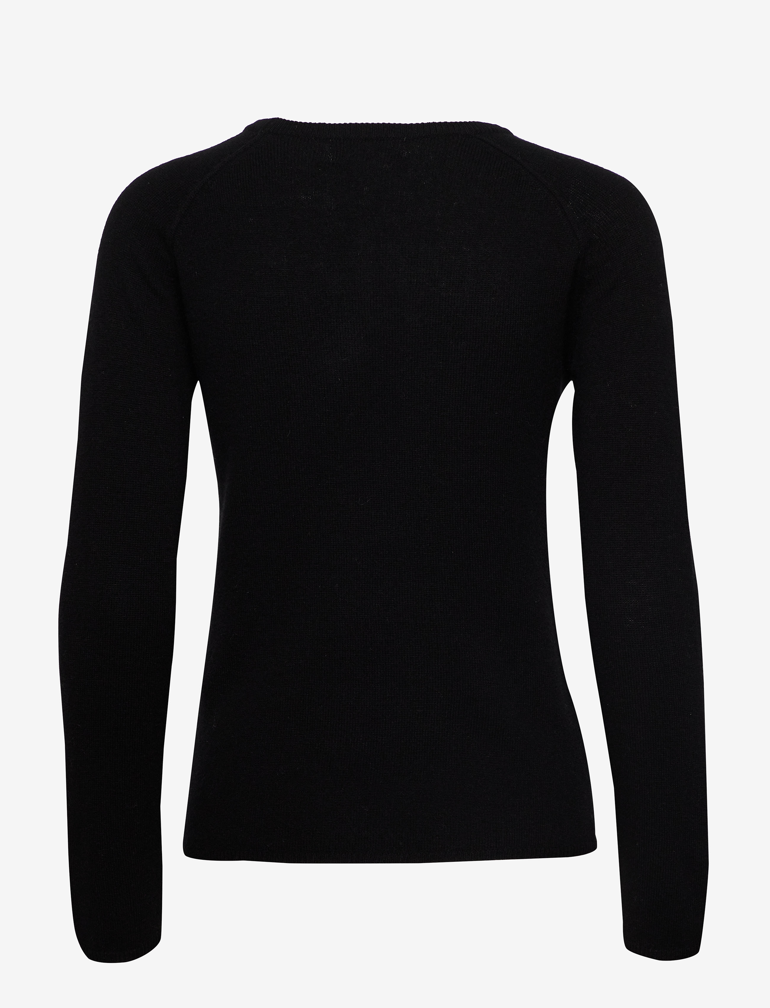 Rosemunde - RWLaica Cashmere LS O-neck Raglan Pullover - pullover - black - 1