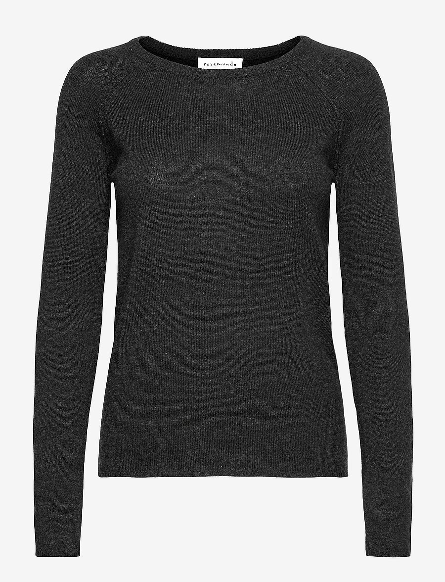 Rosemunde - RWLaica Cashmere LS O-neck Raglan Pullover - kaschmir - dark grey melange - 0