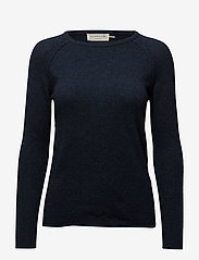 Wool & cashmere pullover - DARK NAVY MELANGE