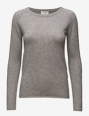 Rosemunde - Wool & cashmere pullover - džemperiai - light grey melange - 0