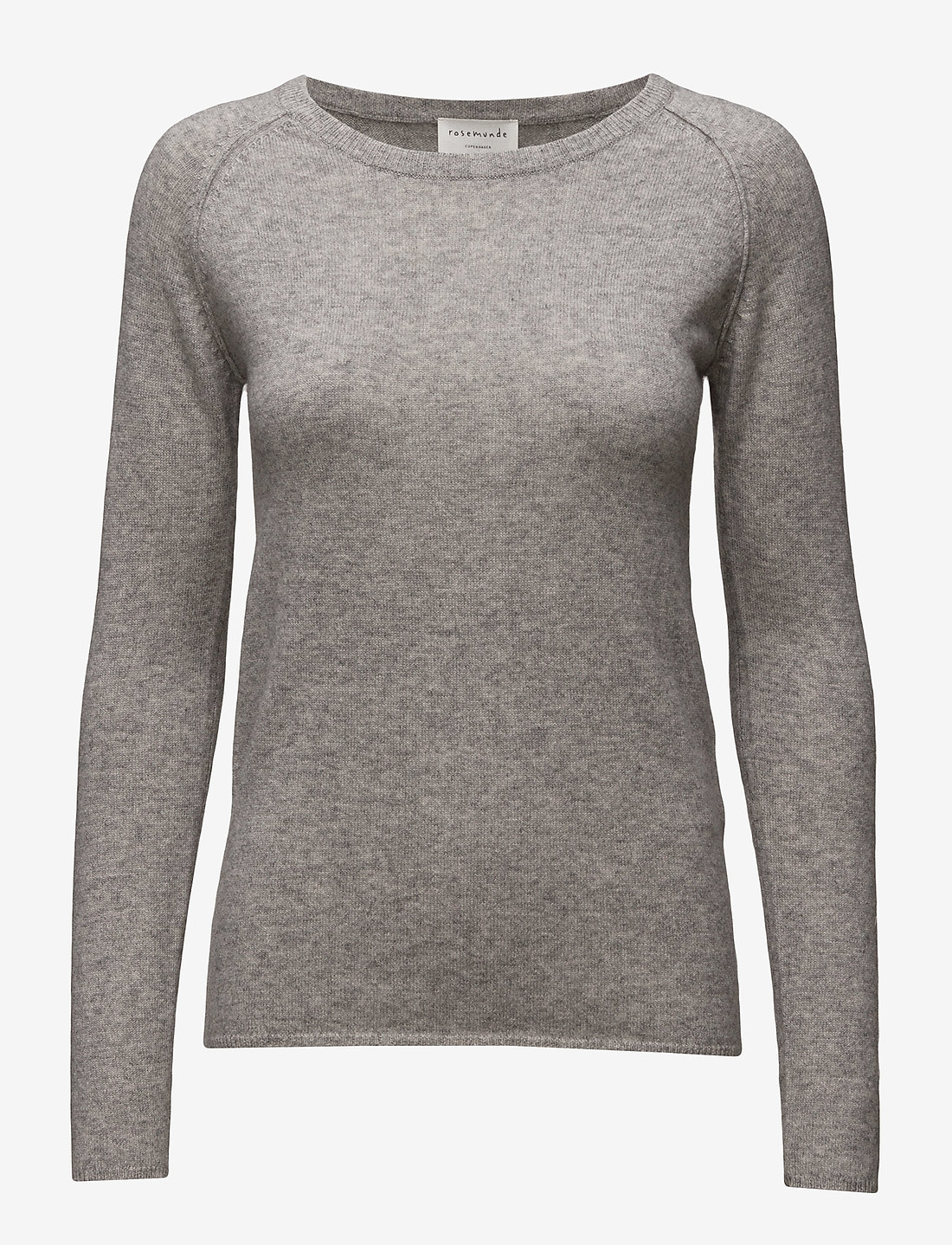 Rosemunde - RWLaica Cashmere LS O-neck Raglan P - cashmere - light grey melange - 0