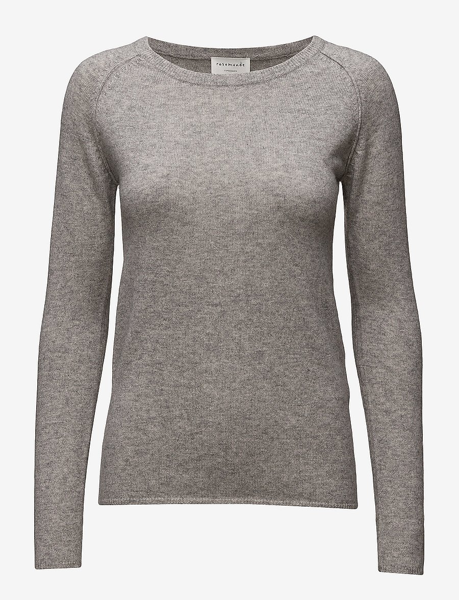 Rosemunde - RWLaica Cashmere LS O-neck Raglan Pullover - kaschmir - light grey melange - 0