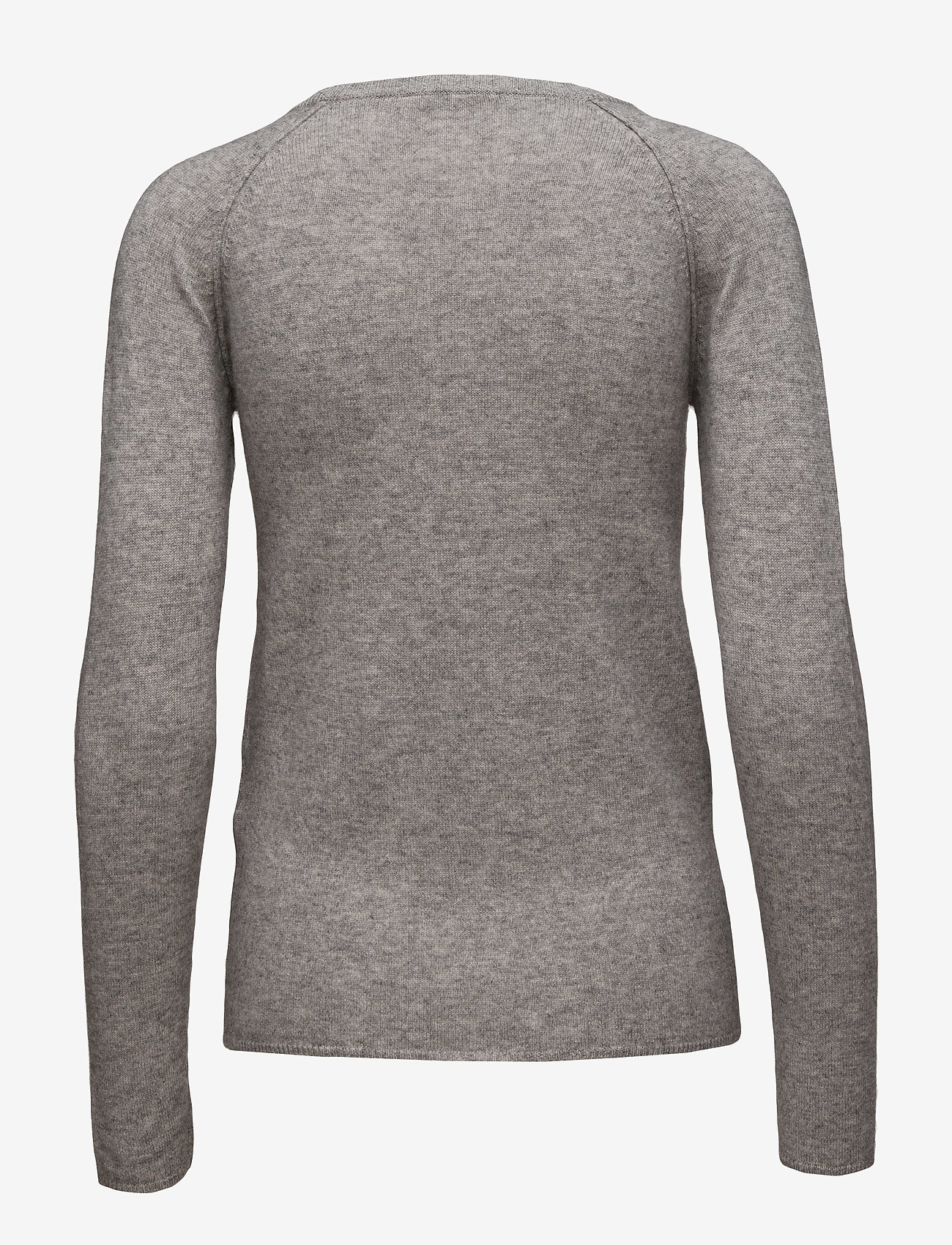 Rosemunde - RWLaica Cashmere LS O-neck Raglan Pullover - tröjor - light grey melange - 1
