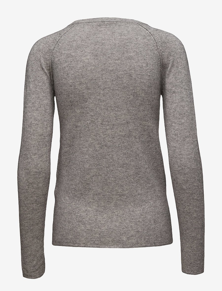 Rosemunde - RWLaica Cashmere LS O-neck Raglan Pullover - kaschmir - light grey melange - 1