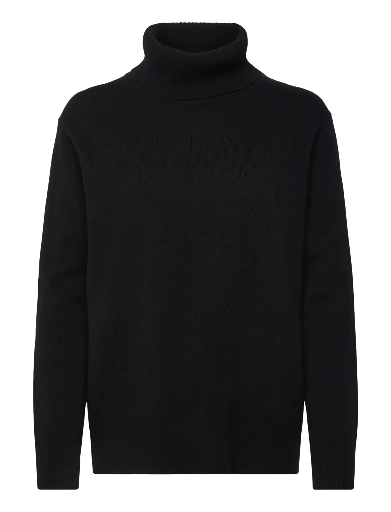 Rosemunde Rwlaica Cashmere Ls Roll Neck, XS, Black, Strik > Rullekrave, Dame