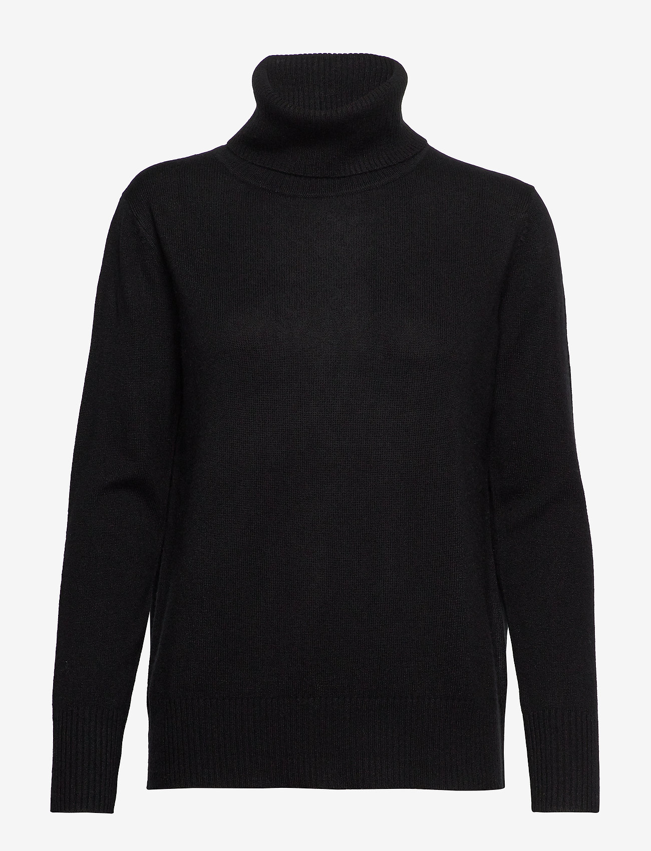 Rosemunde - RWLaica Cashmere LS Roll Neck - autumn clothing - black - 0