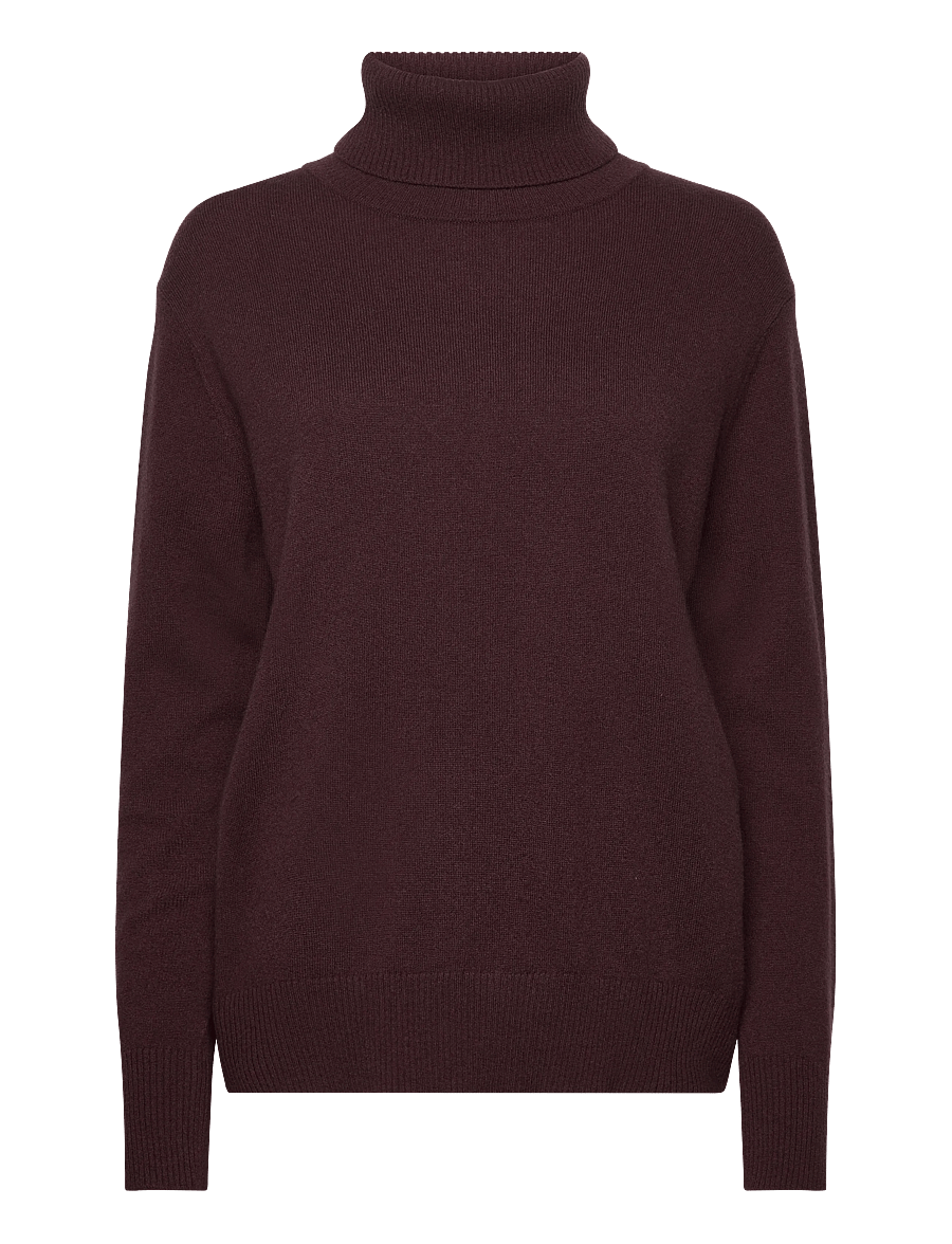 Rosemunde - RWLaica Cashmere LS Roll Neck - kashmir - fudge - 0