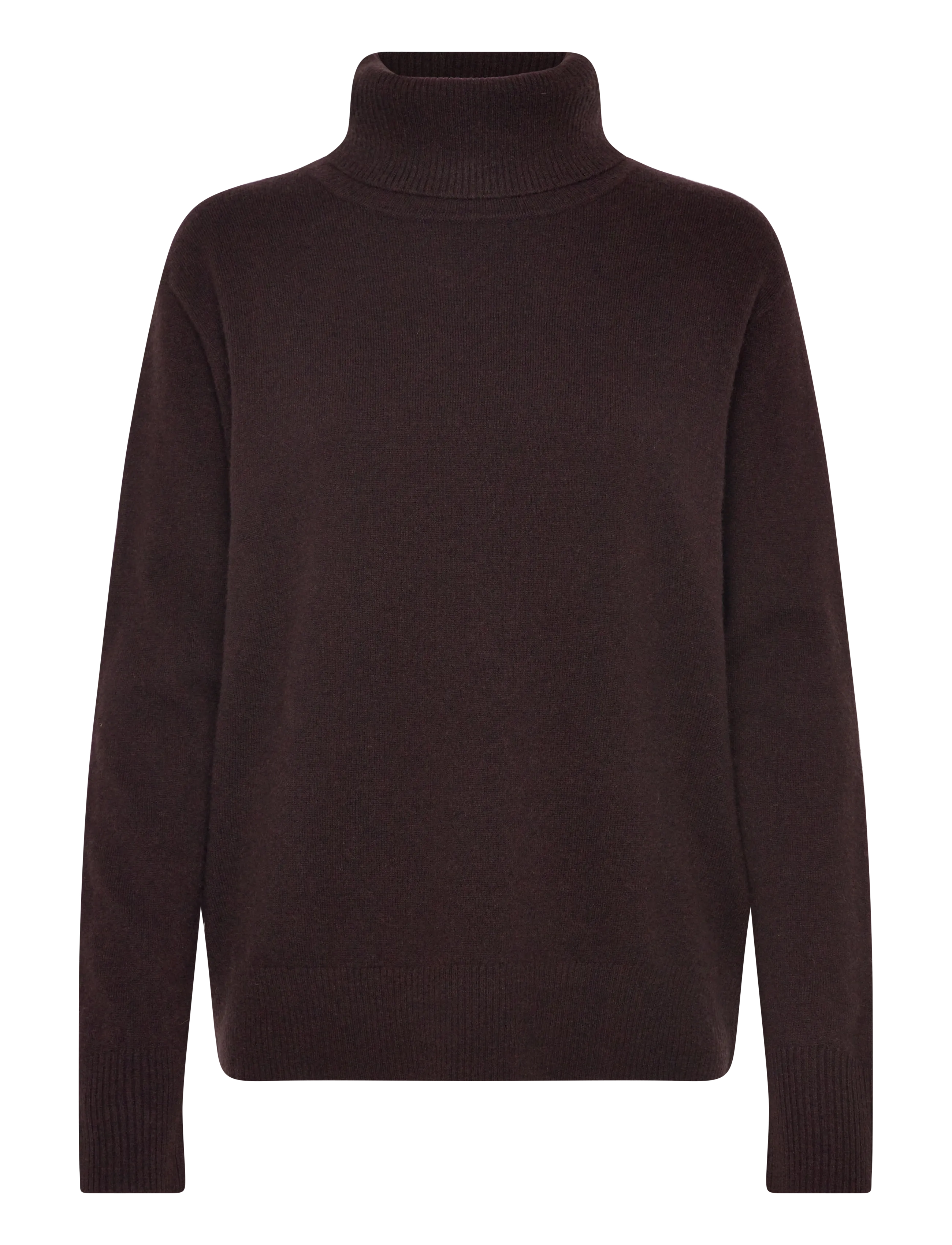 ROSEMUNDE Rwlaica Cashmere Ls Roll Neck Braun - XS - Damen