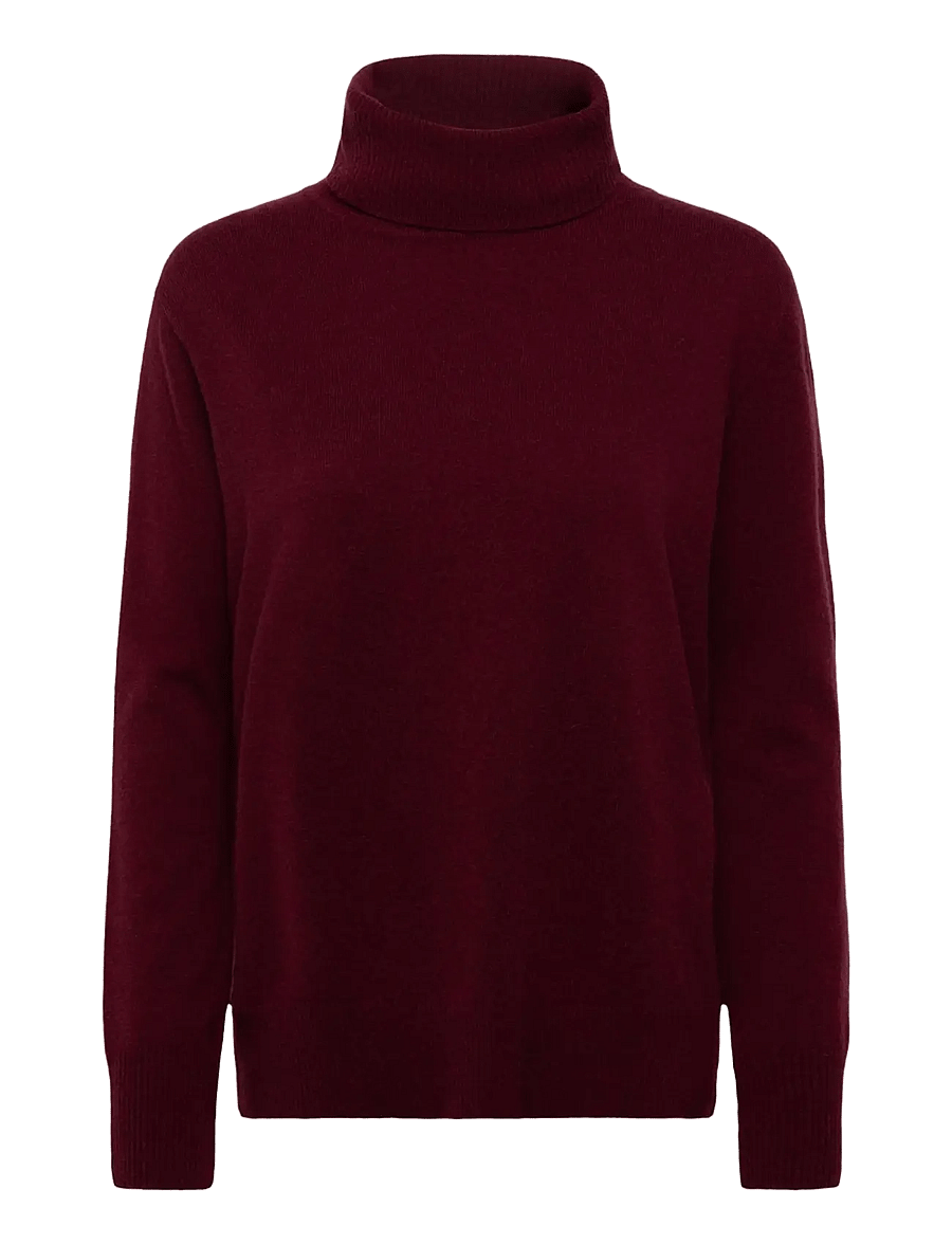 Rosemunde - Wool & cashmere pullover - cashmere - windsor wine - 0