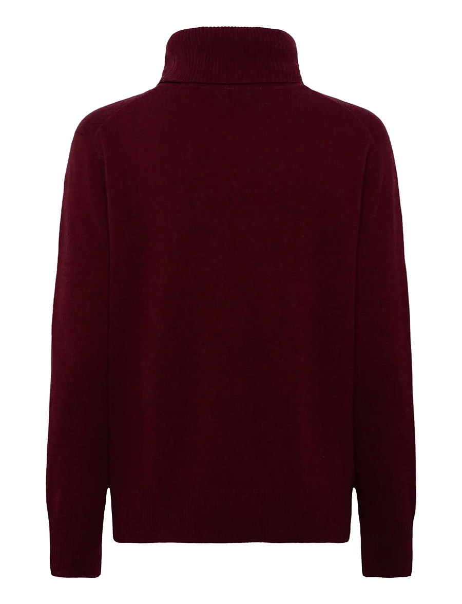 Rosemunde - Wool & cashmere pullover - cashmere - windsor wine - 1