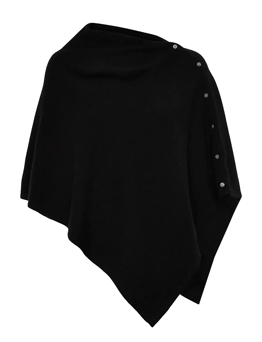 Rosemunde - RWLaica Cashmere Poncho - black - 0