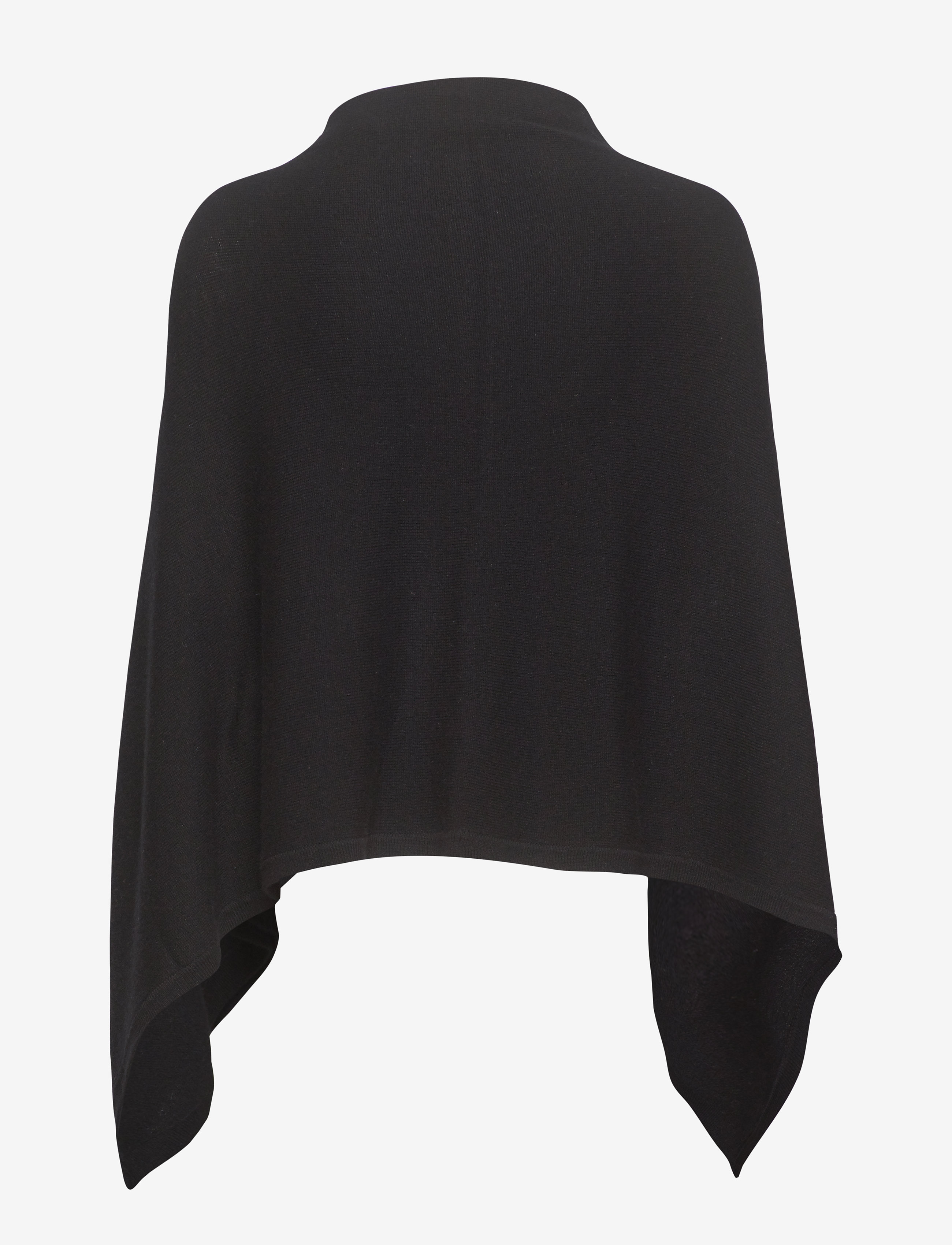 Rosemunde - RWLaica Cashmere Poncho - ponchos & capes - black - 1