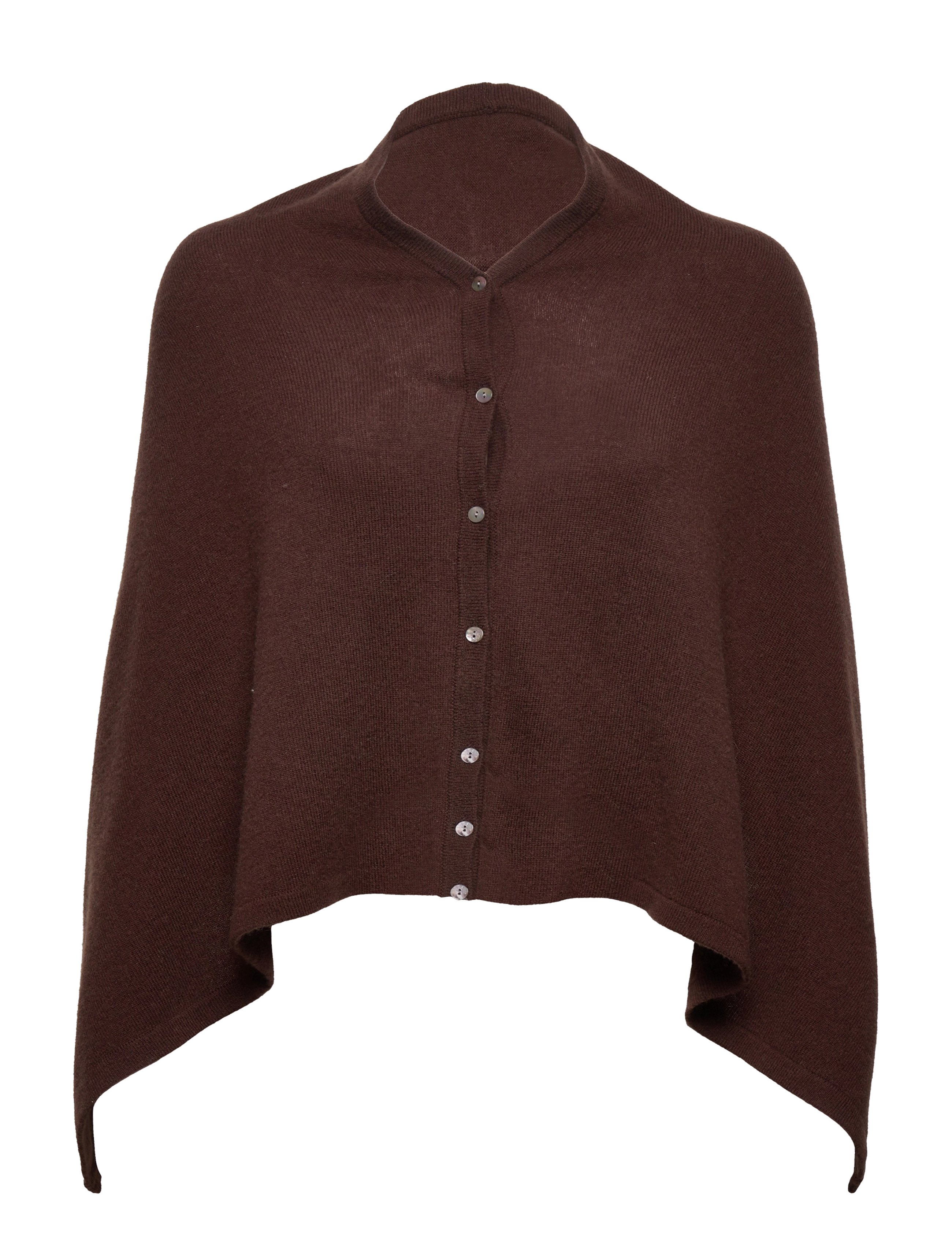 Rosemunde - RWLaica Cashmere Poncho - coffee bean - 2