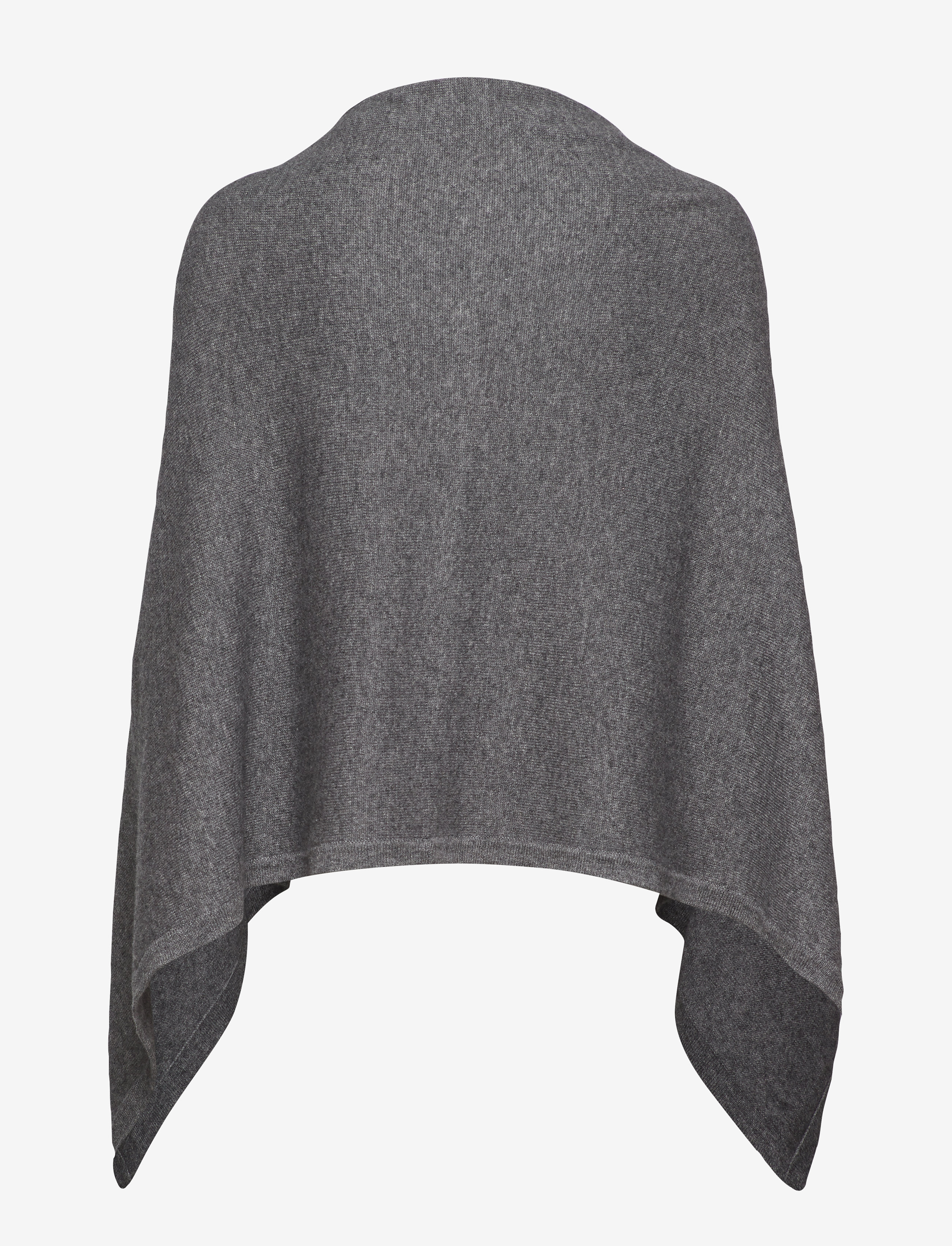 Rosemunde - RWLaica Cashmere Poncho - medium grey melange - 1