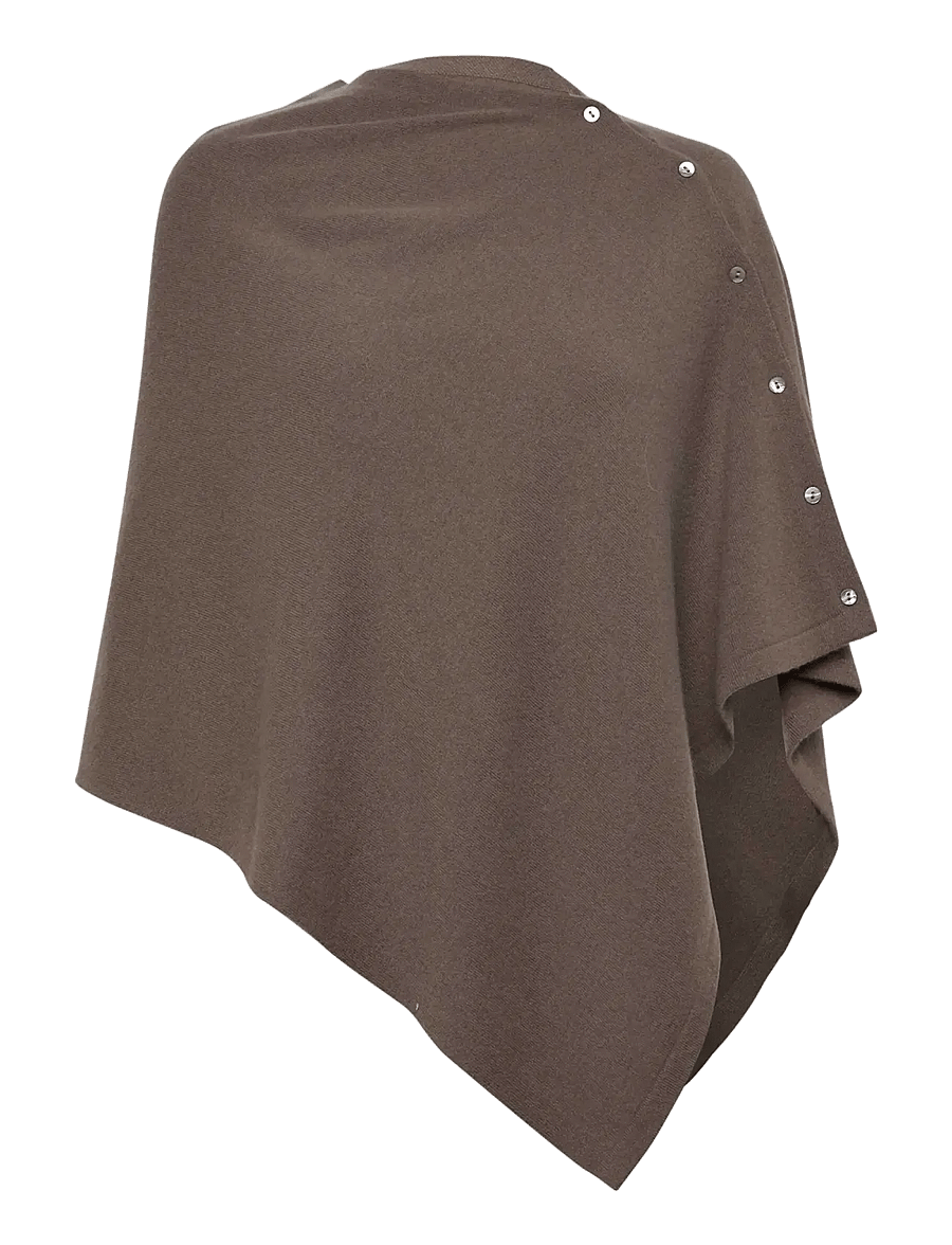 Rosemunde - RWLaica Cashmere Poncho - kaschmir - walnut - 1