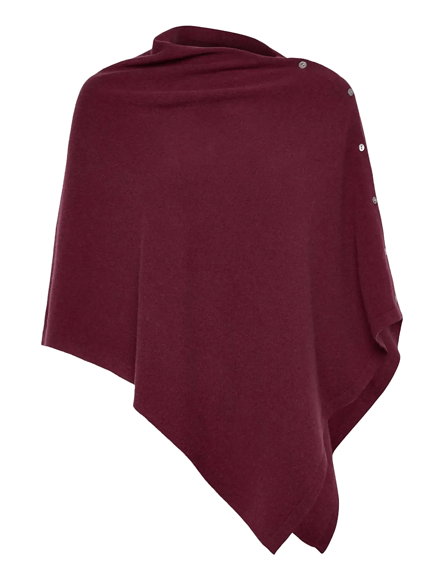 Rosemunde - RWLaica Cashmere Poncho - kaschmir - windsor wine - 0