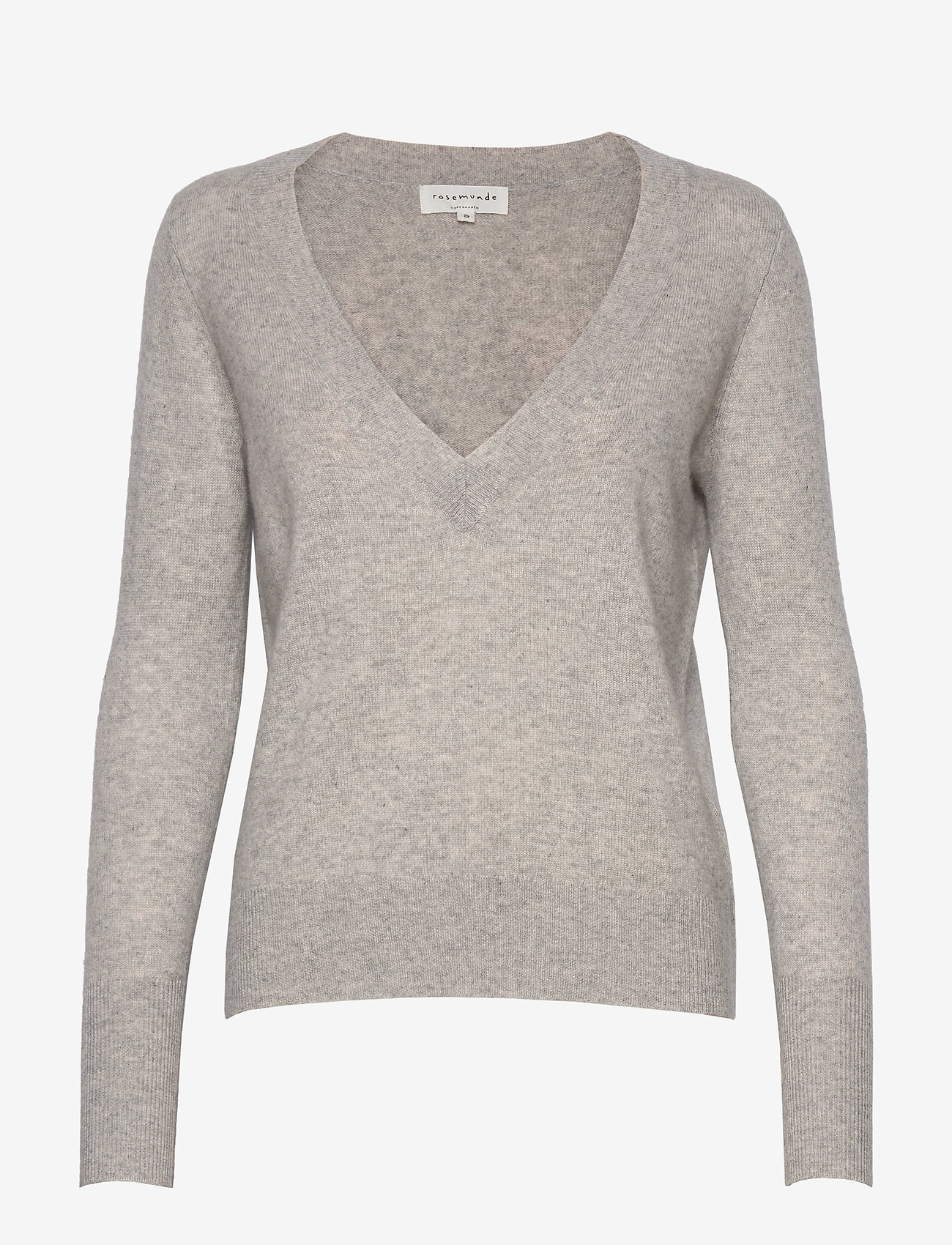 Wool & cashmere pullover ls - LIGHT GREY MELANGE
