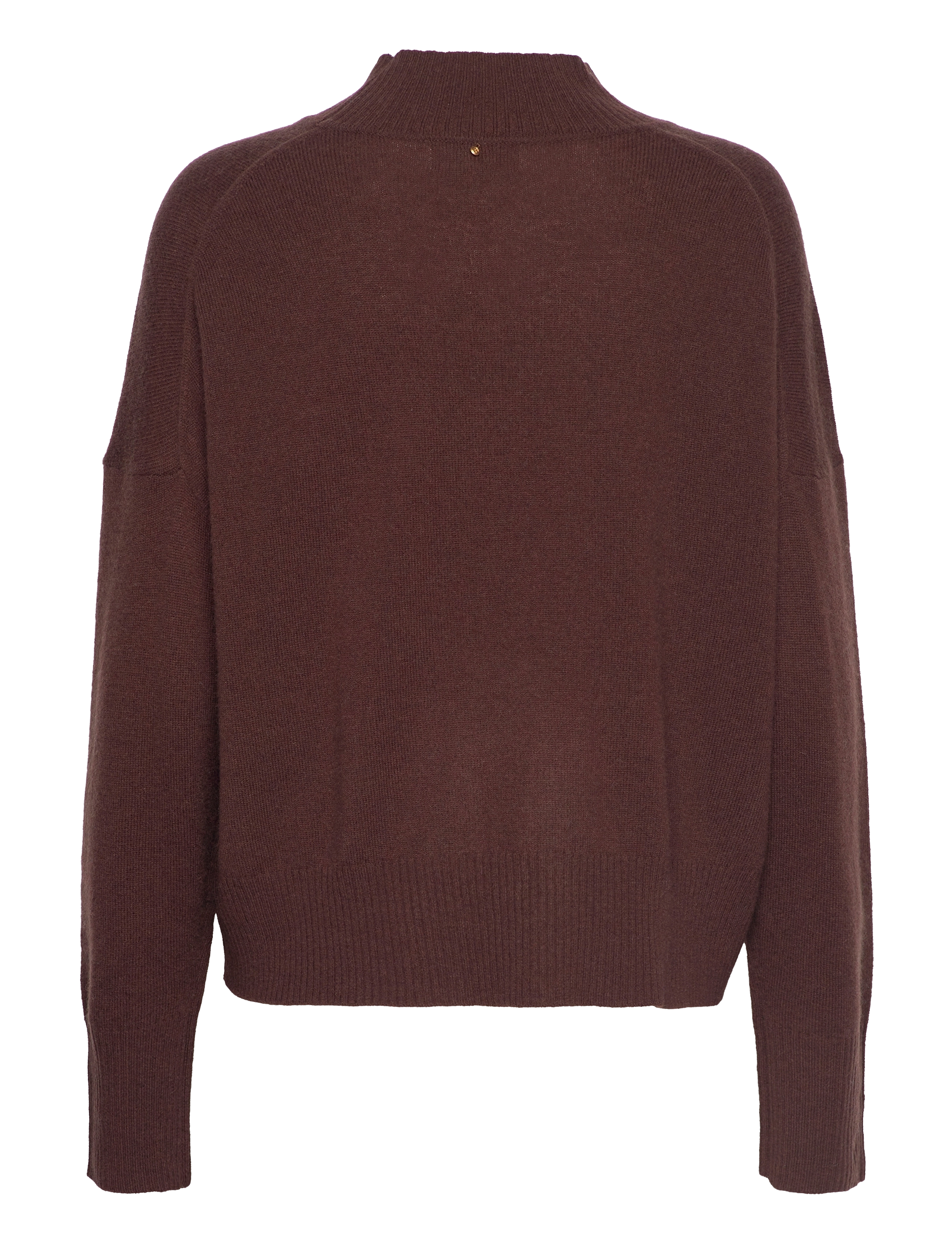 Rosemunde - Wool & cashmere pullover ls - coffee bean - 1